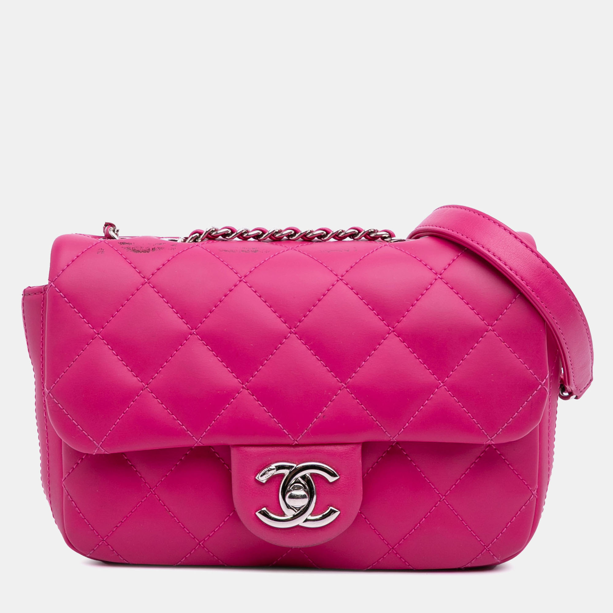

Chanel Pink Paris Seoul Small Rubber Coco Rain Flap