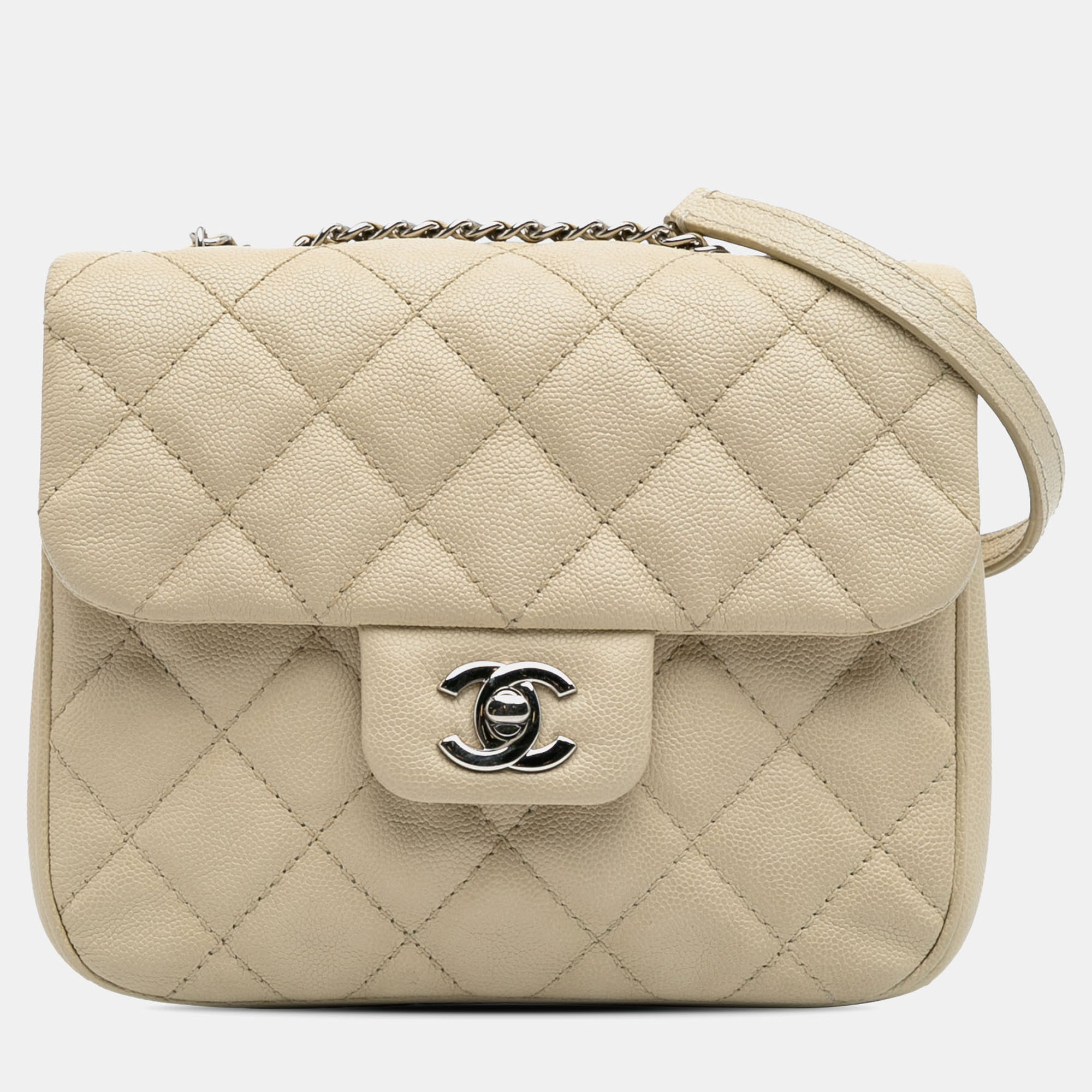 

Chanel Brown Small Quilted Caviar Urban Companion Flap