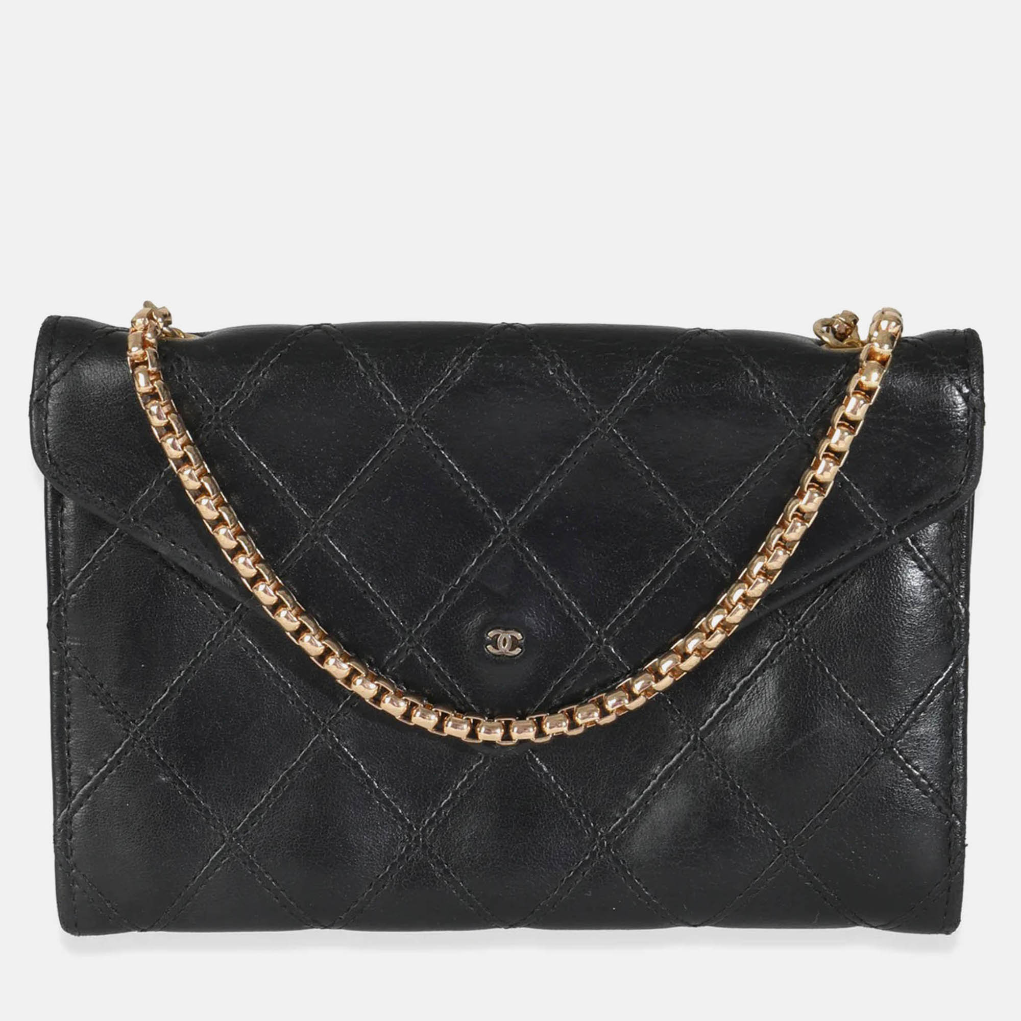 

Chanel Vintage Black Quilted Lambskin Mini CC Clutch