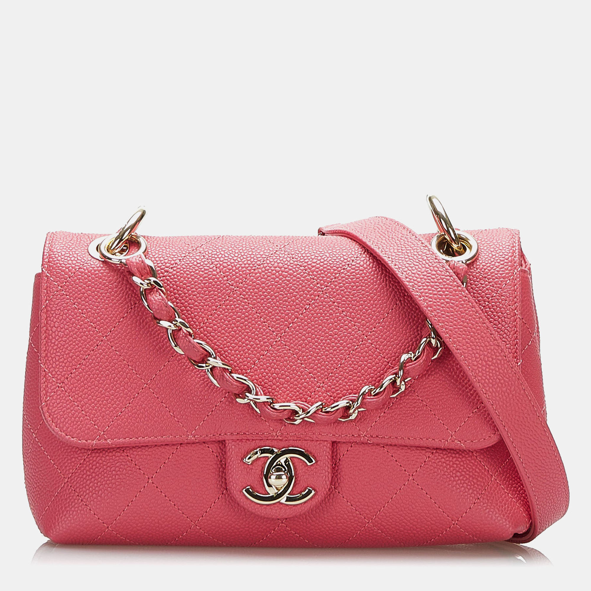 

Chanel City Walk Small Caviar Crossbody Bag, Pink
