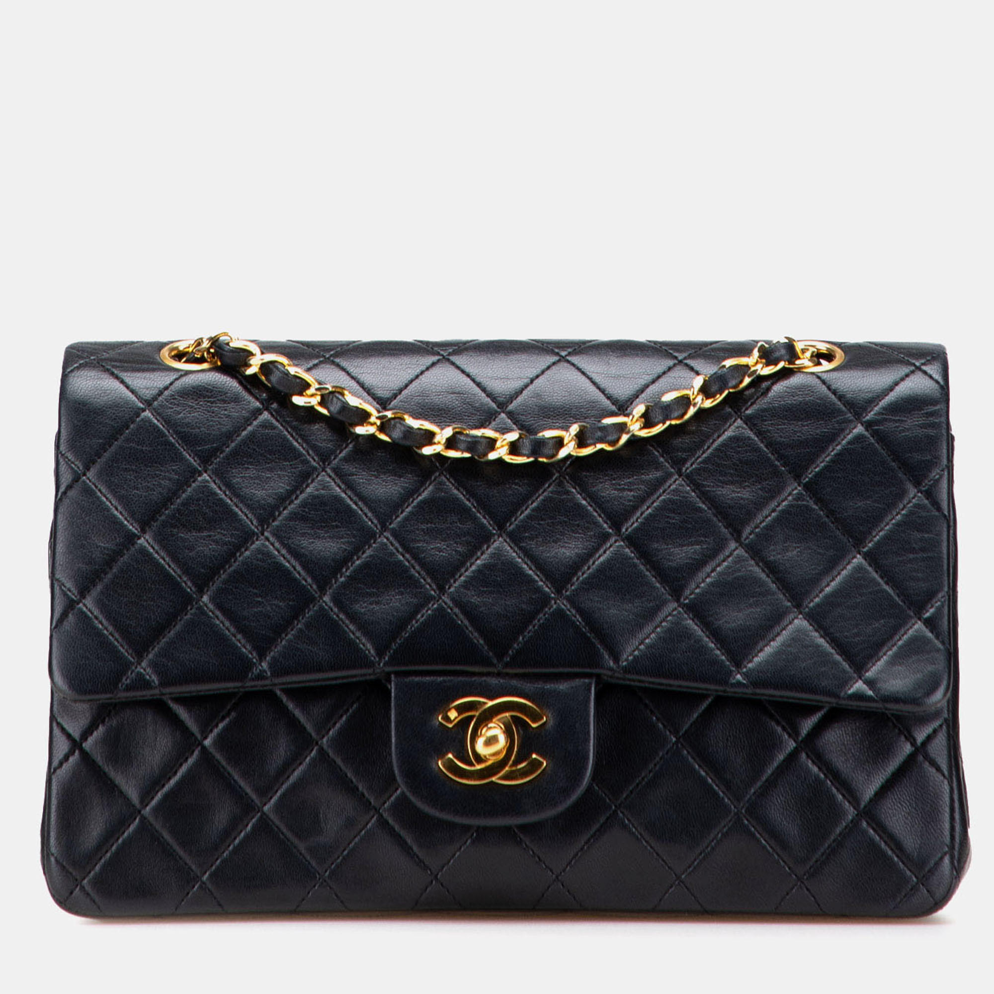 

Chanel Black Medium Classic Lambskin Double Flap