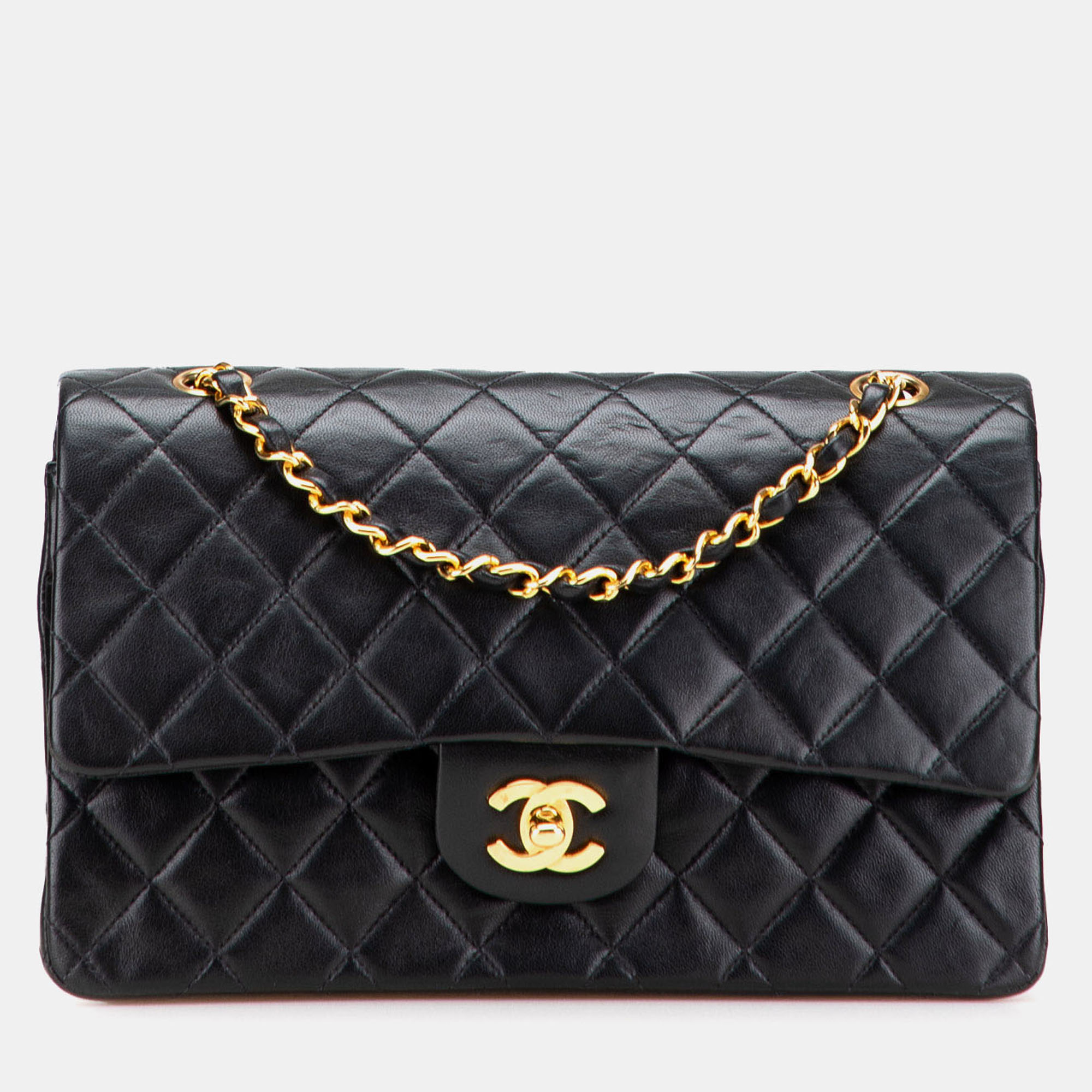 

Chanel Black Medium Classic Lambskin Double Flap