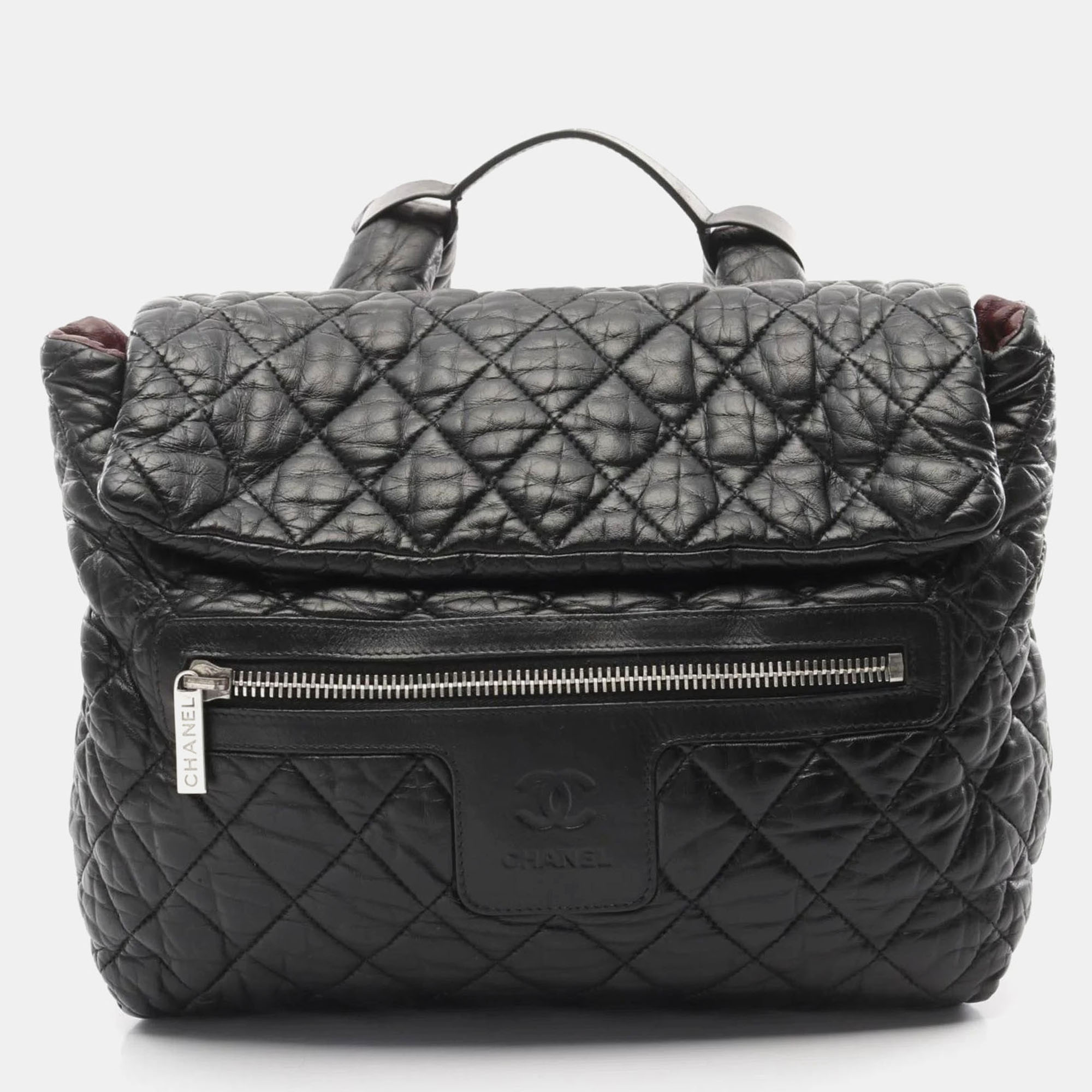 

Chanel Coco Cocoon Backpack Leather Black
