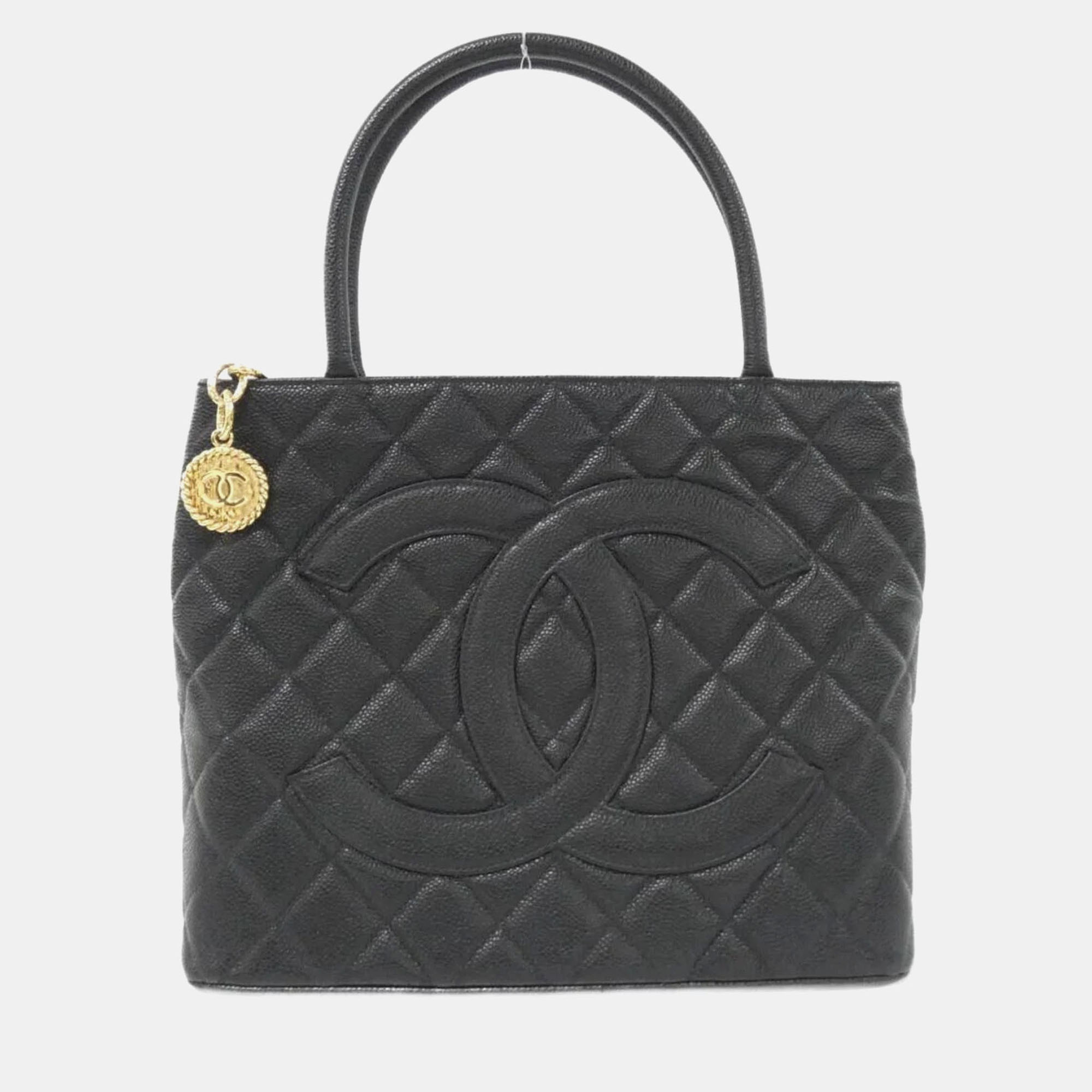 

Chanel Black Leather Handbag