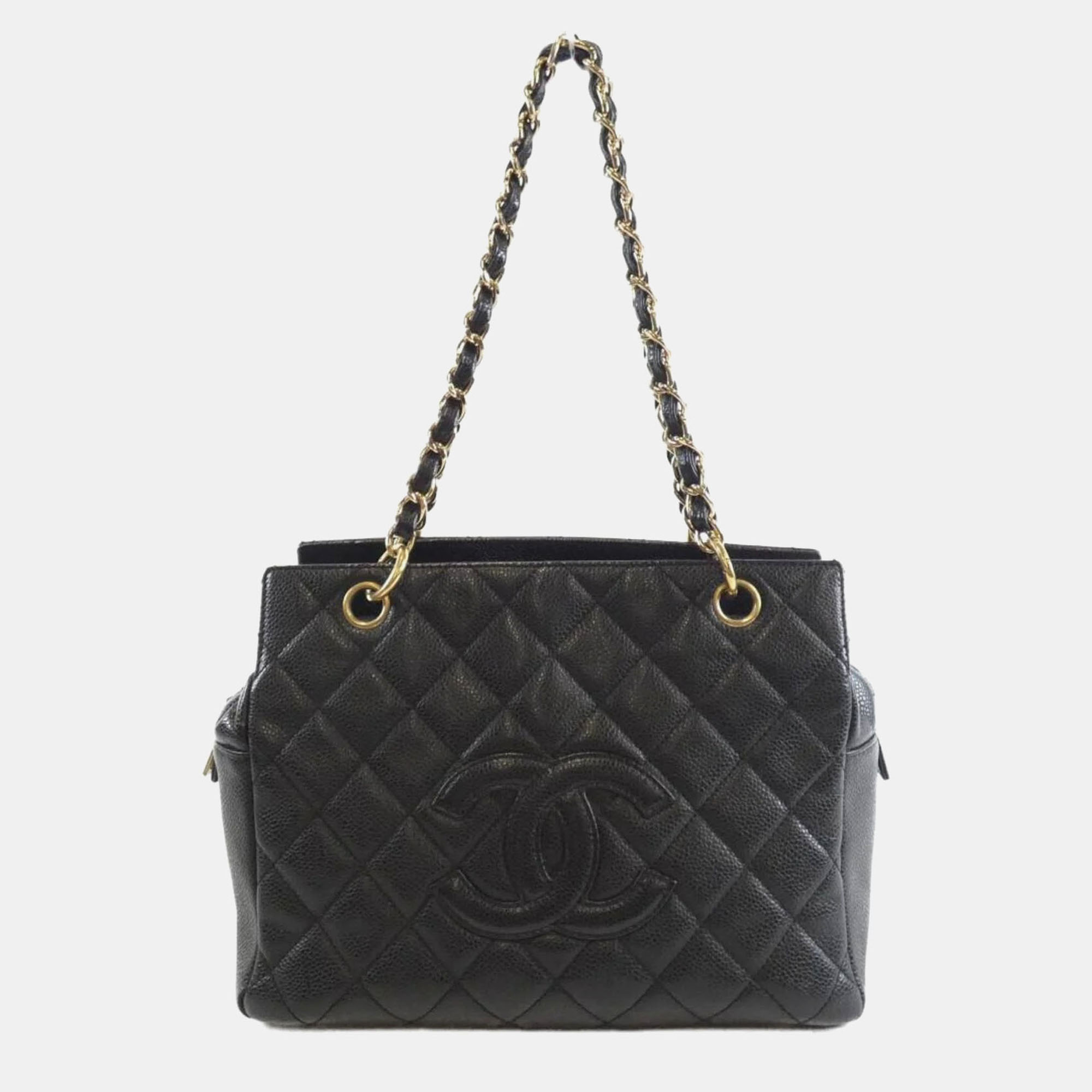 

Chanel Black Leather Shoulder Bag