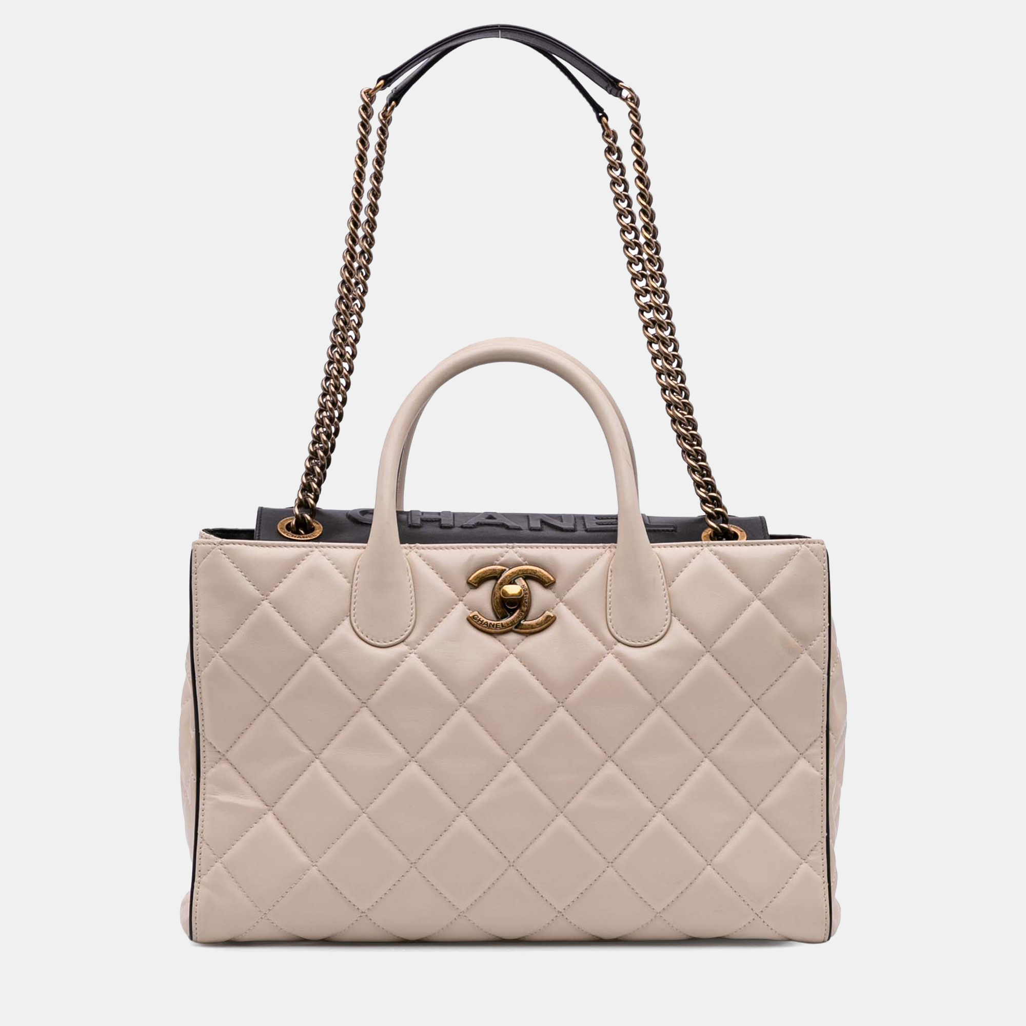 

Chanel Brown Quilted Calfskin Portobello Satchel