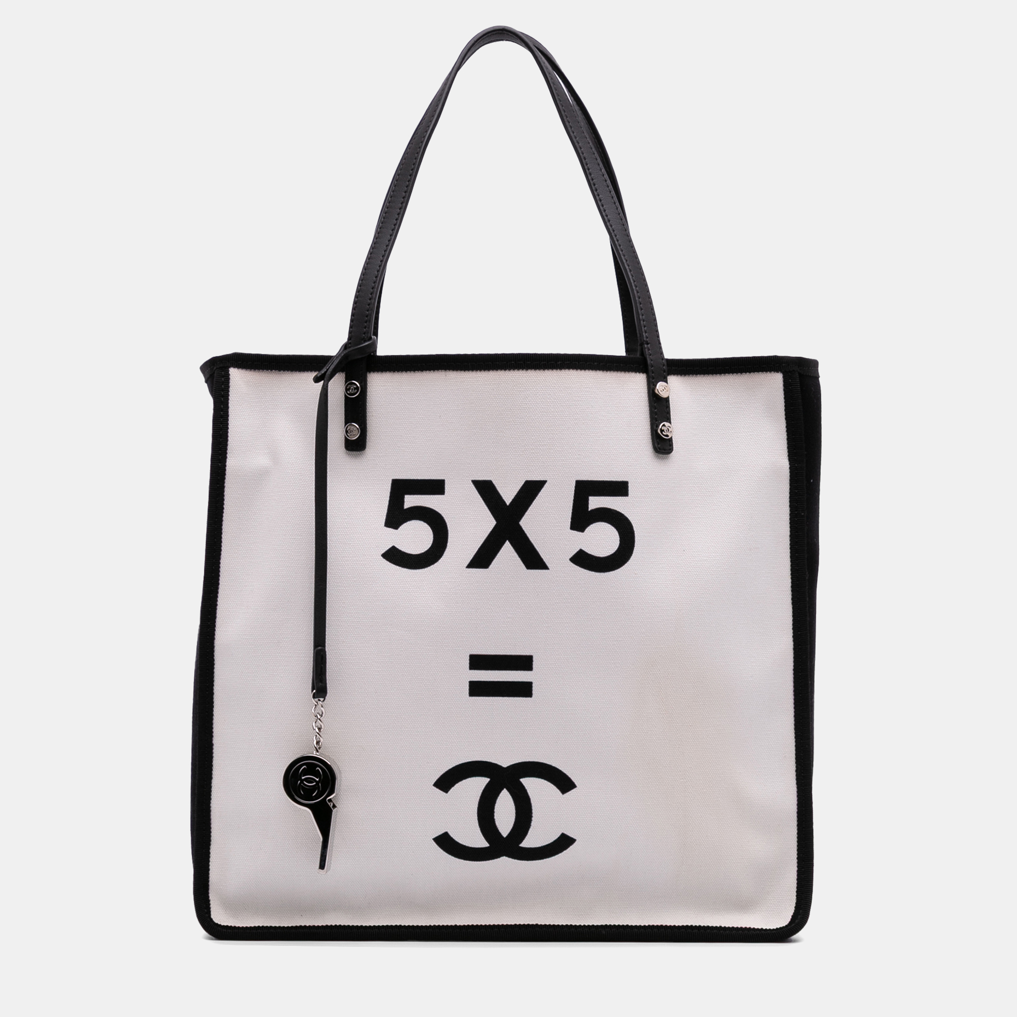 

Chanel White Small Canvas Lets Demonstrate Tote