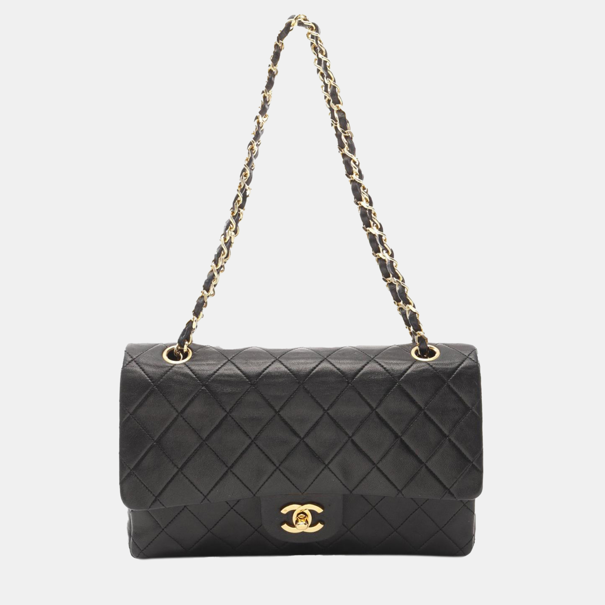 

Chanel Black Medium Classic Lambskin Double Flap