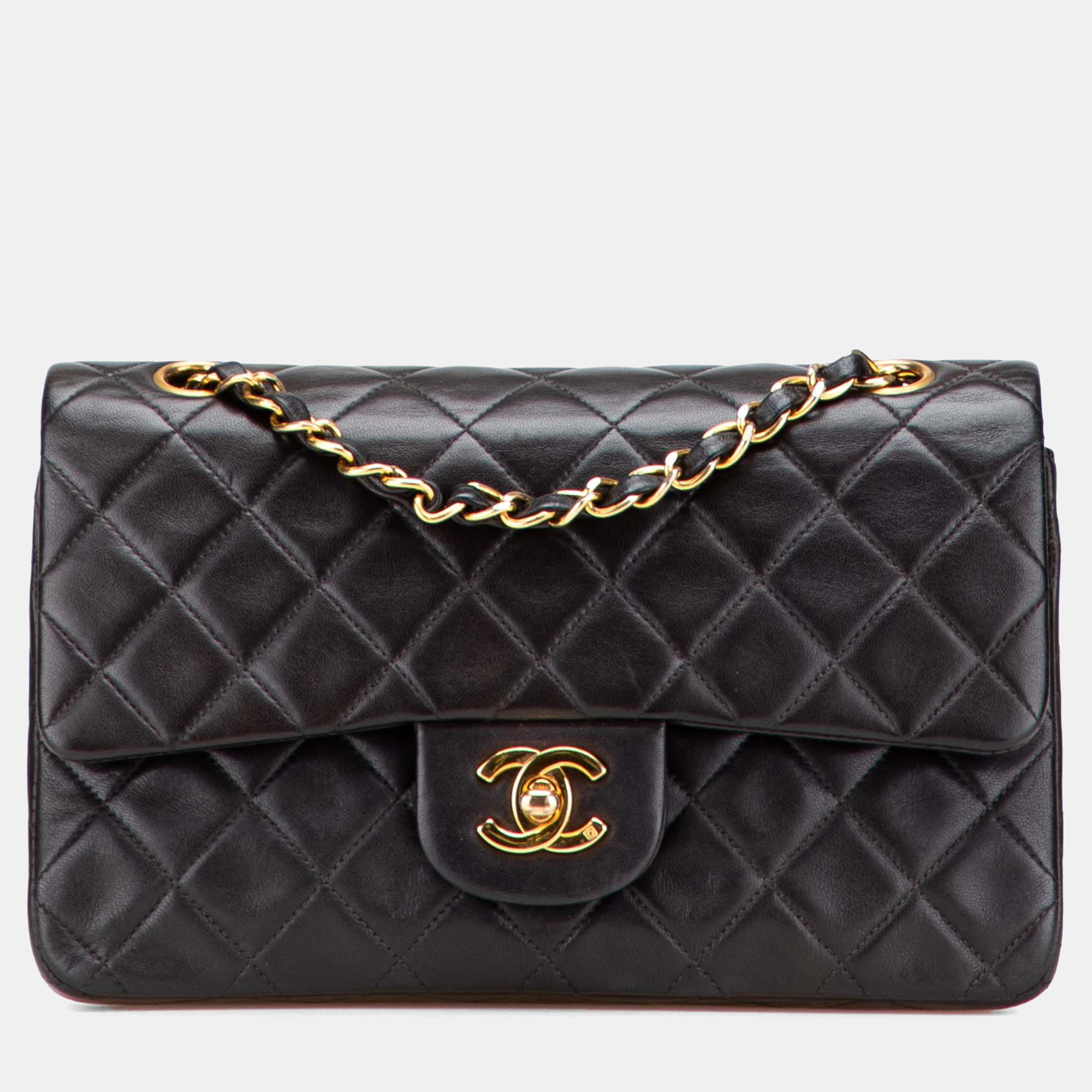 

Chanel Black Small Classic Lambskin Double Flap