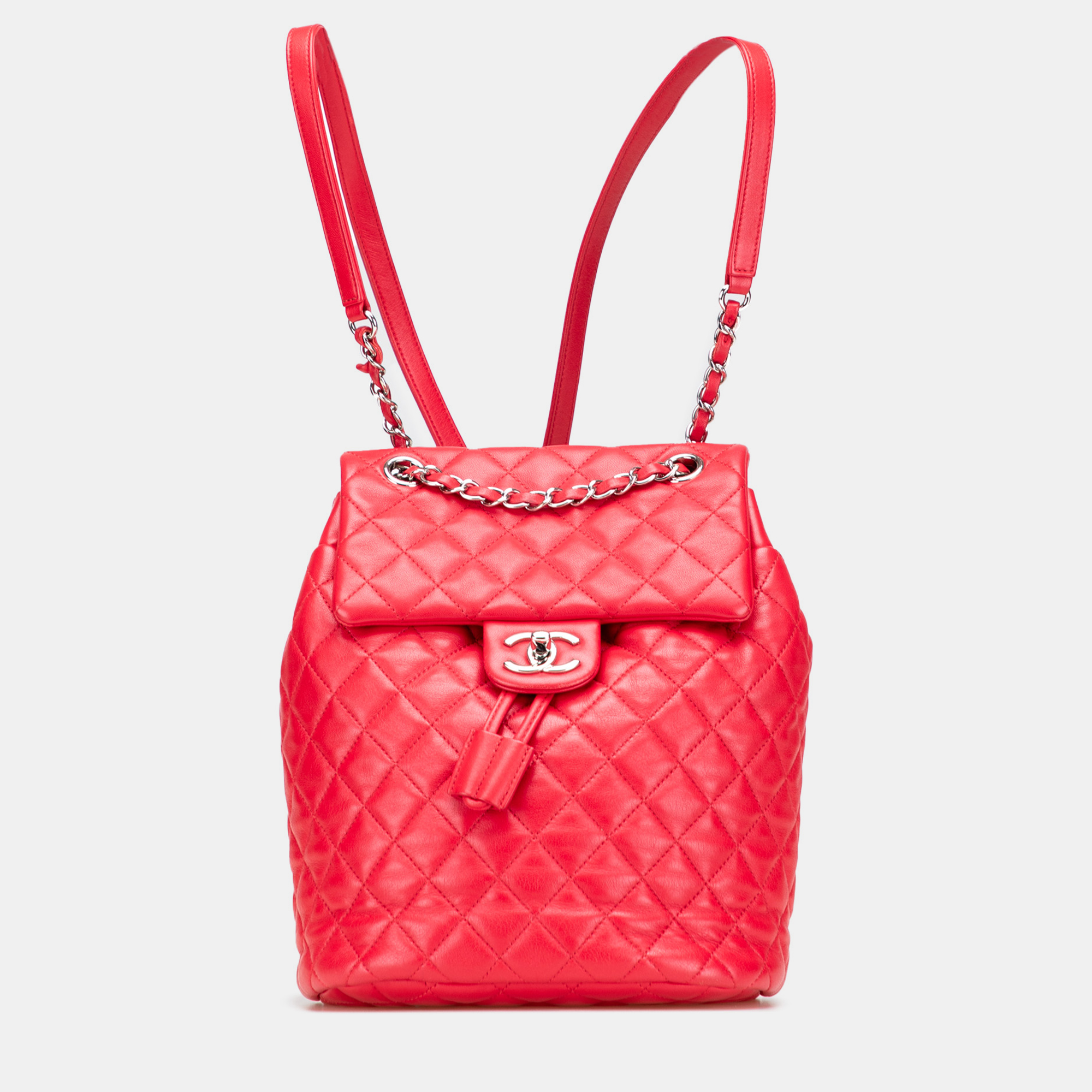 

Chanel Small Lambskin Urban Spirit Backpack, Red