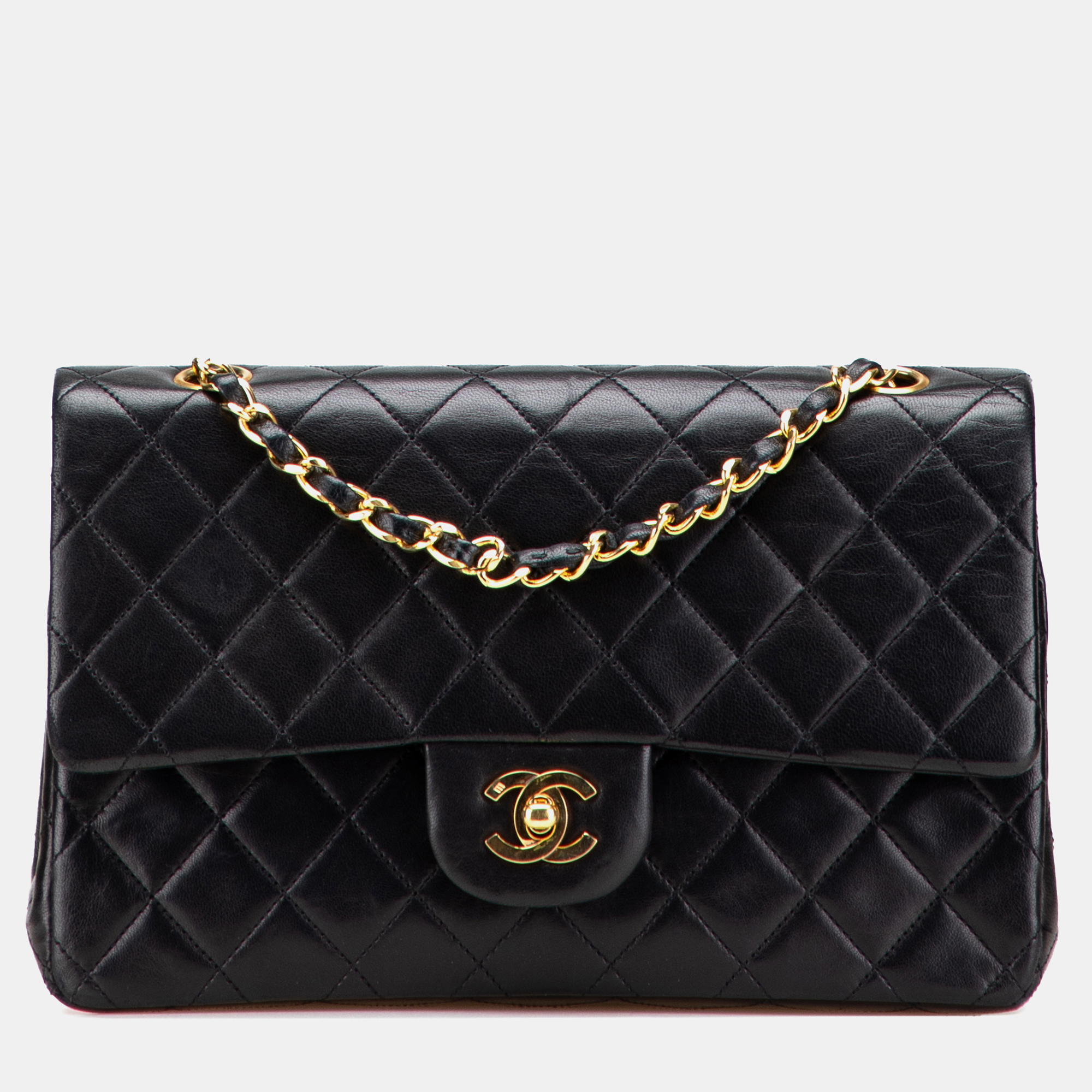 

Chanel Black Medium Classic Lambskin Double Flap