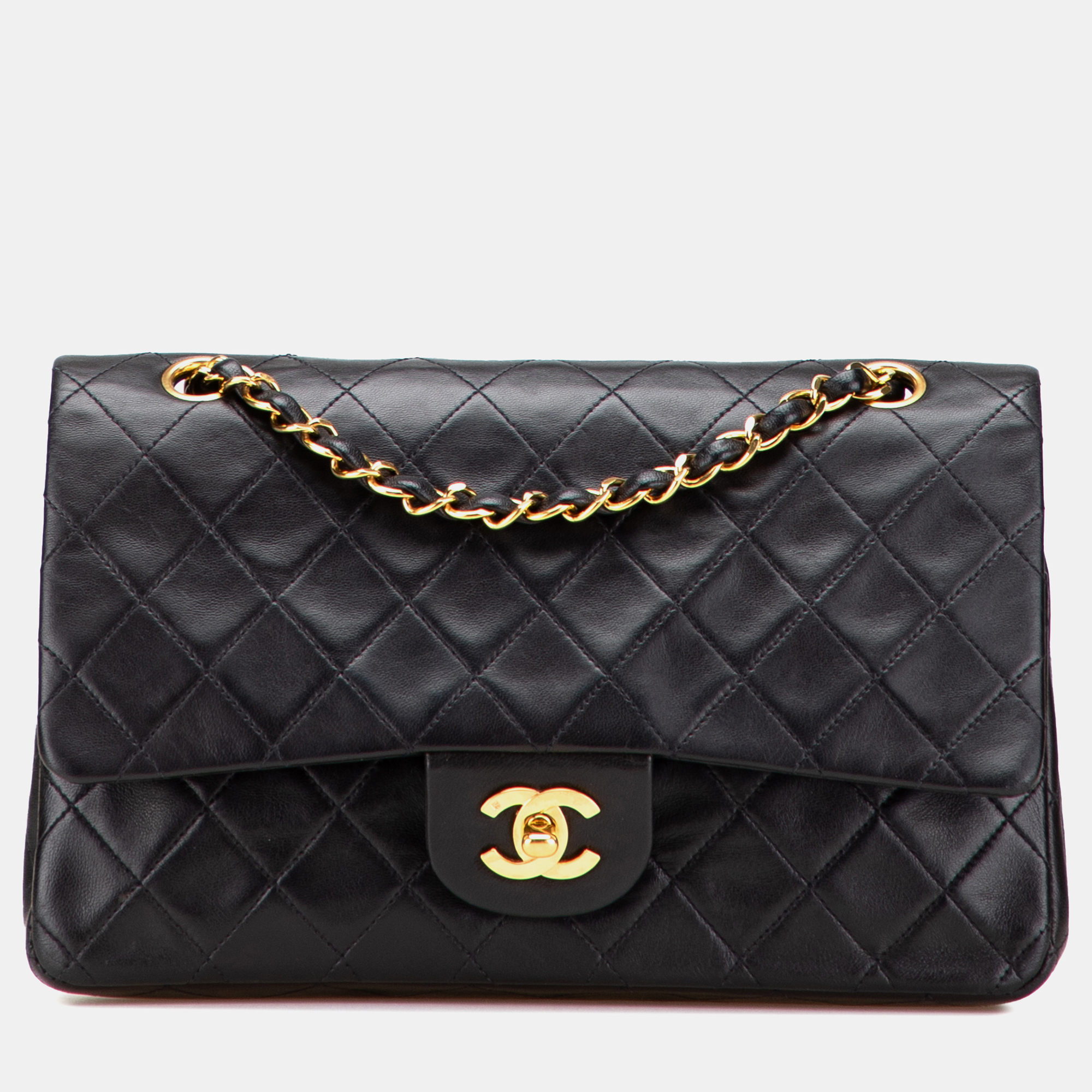 

Chanel Black Medium Classic Lambskin Double Flap