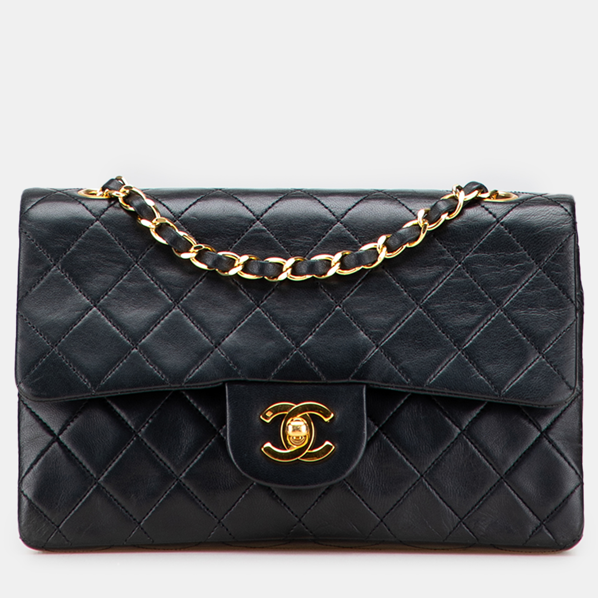 

Chanel Black Small Classic Lambskin Double Flap