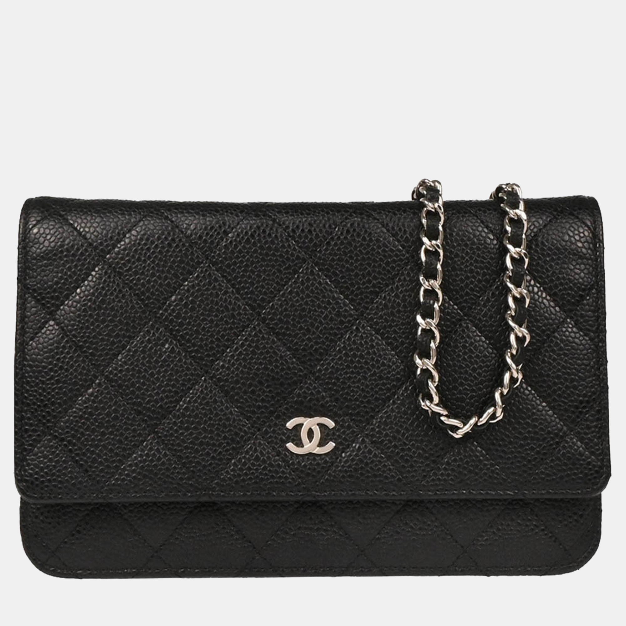 

Chanel Classic Black Calfskin Wallet on Chain