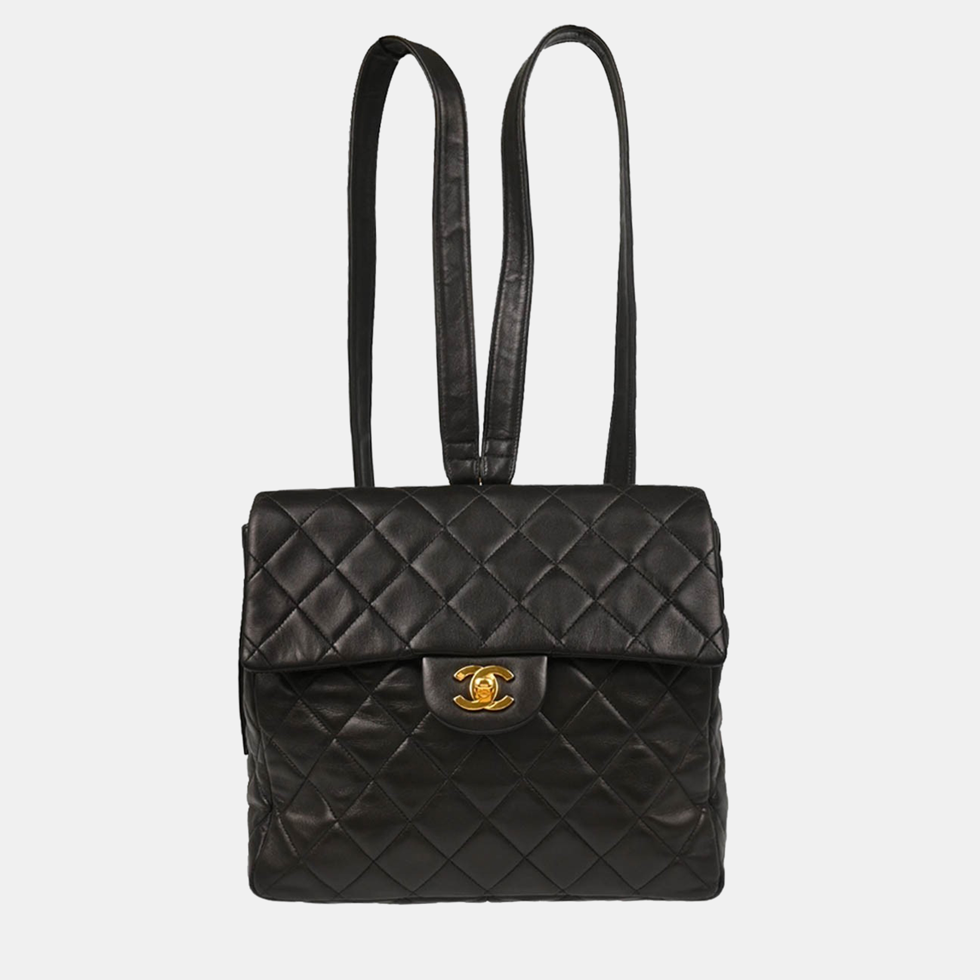 

Chanel Black Lambskin Backpack