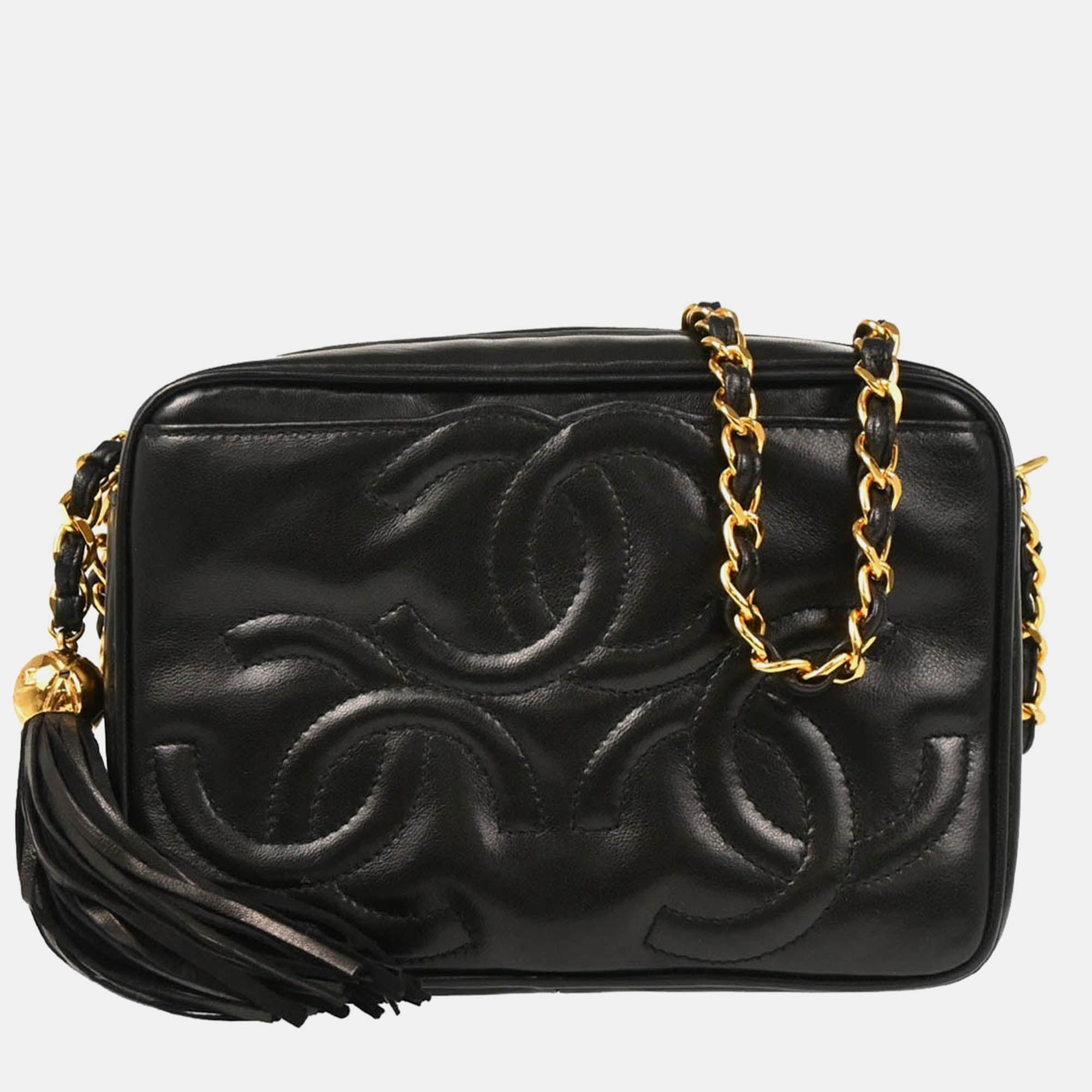 

Chanel Triple CC Mini Black Lambskin Camera Bag
