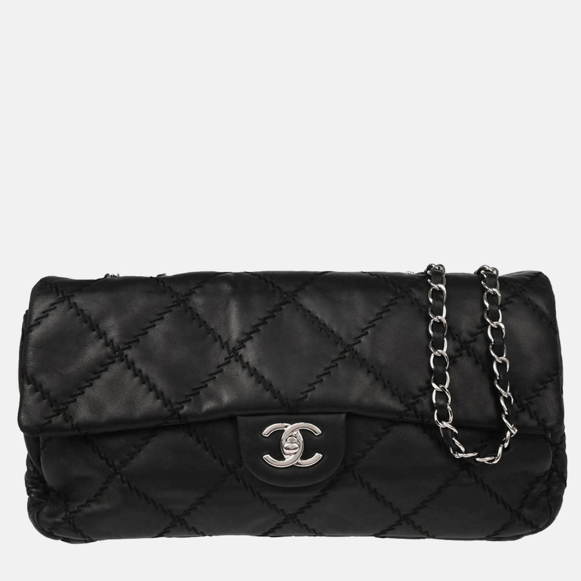 

Chanel Ultra Stitch Black Calfskin Shoulder Bag