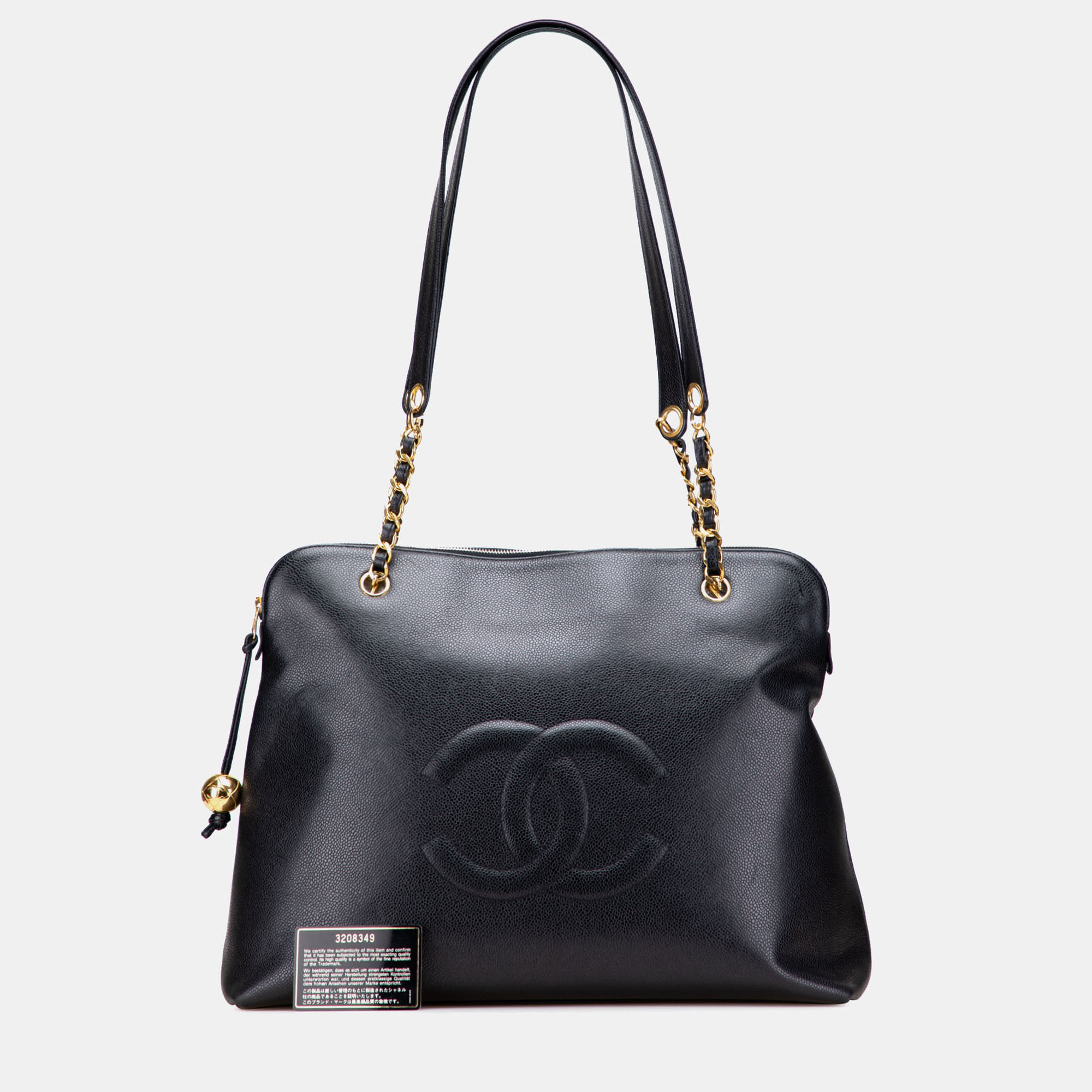 

Chanel Black CC Caviar Chain Tote