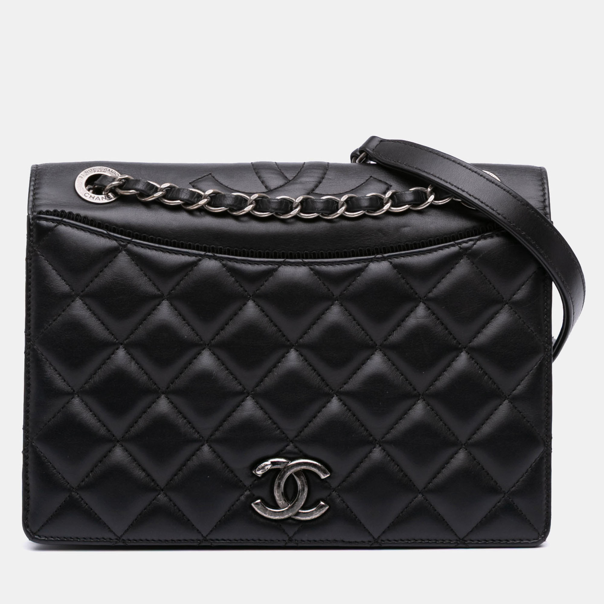 

Chanel Black Medium Quilted Lambskin Ballerine Flap