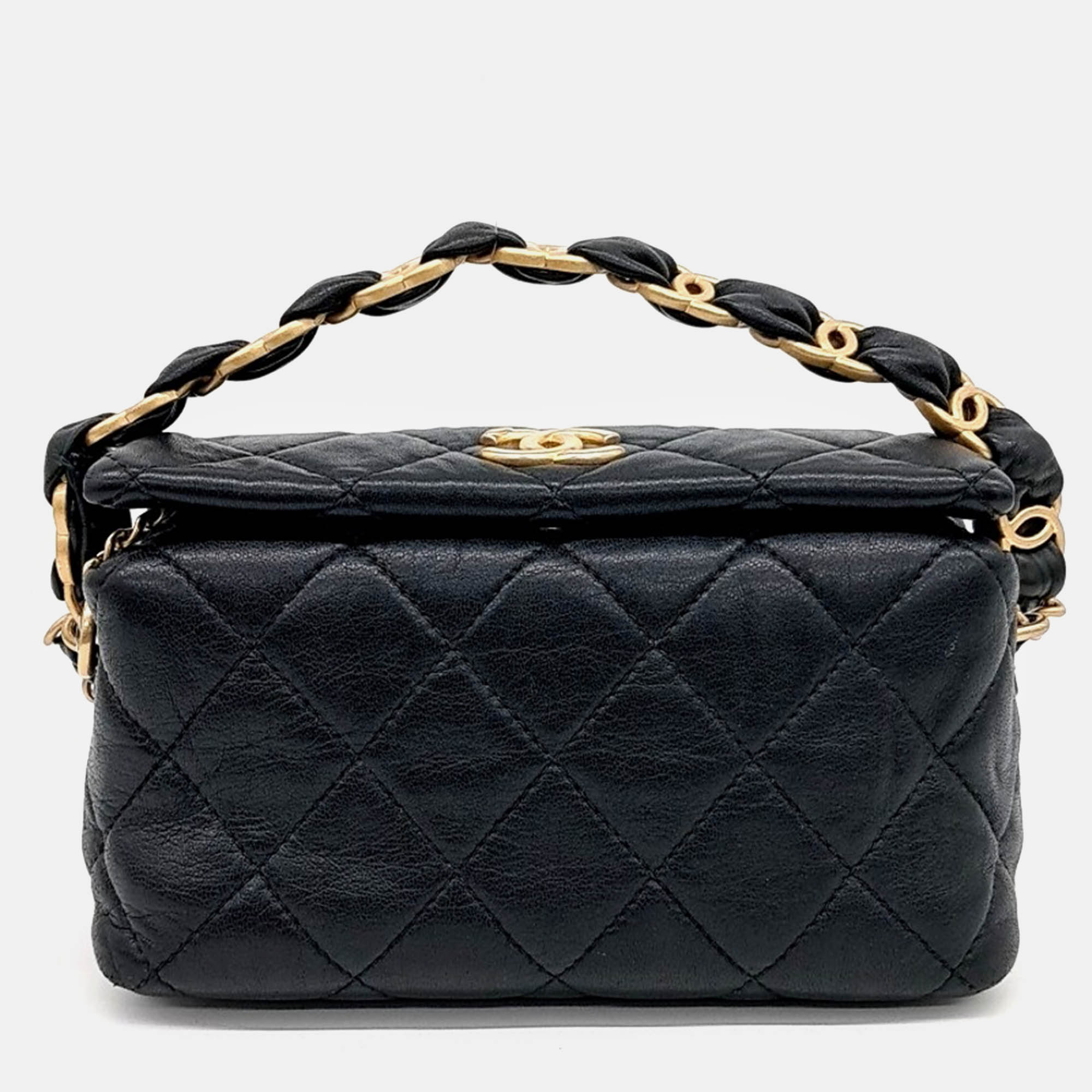 

Chanel Black Leather Small Hobo Bag