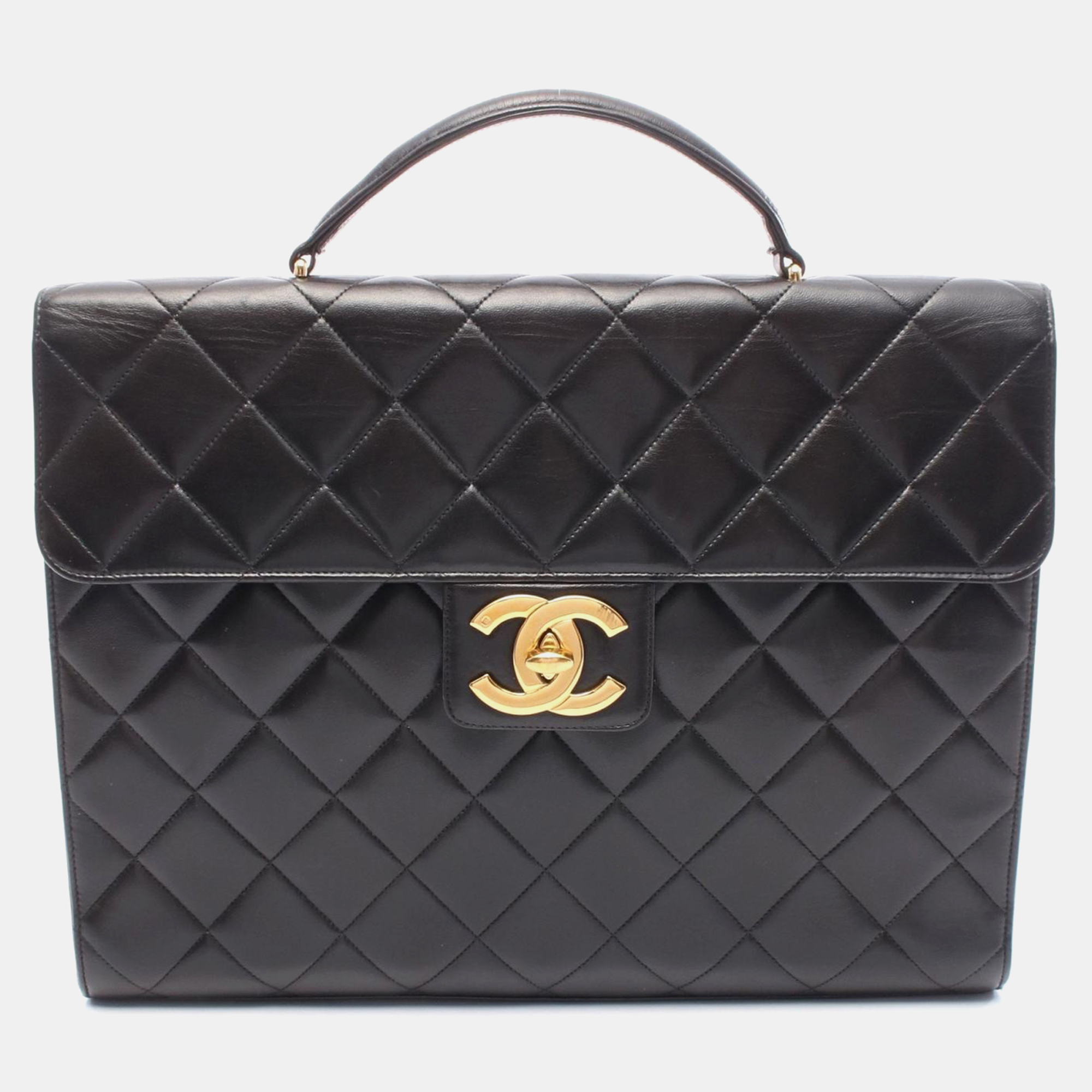 

Chanel Matelasse Business Black Lambskin Shoulder Bag