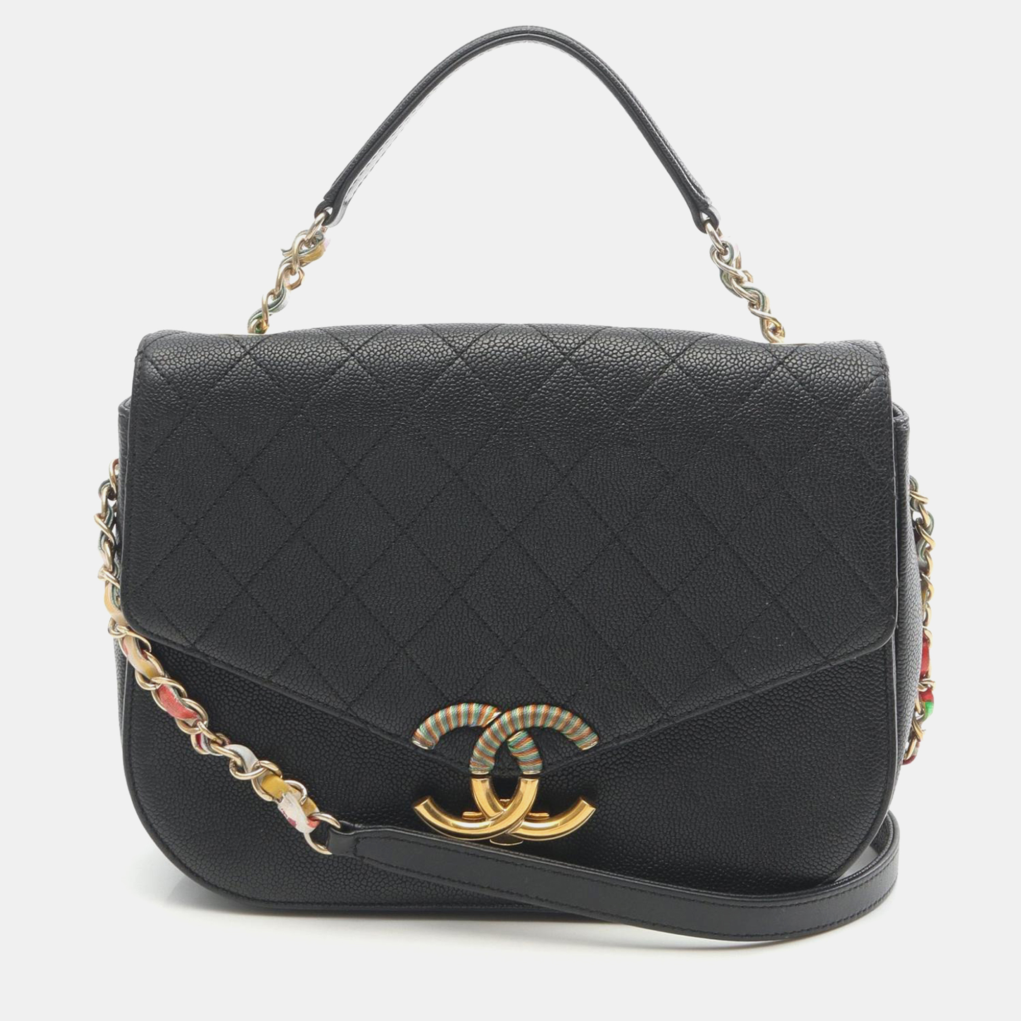 

Chanel Coco Cuba Black Calfskin Crossbody Bag