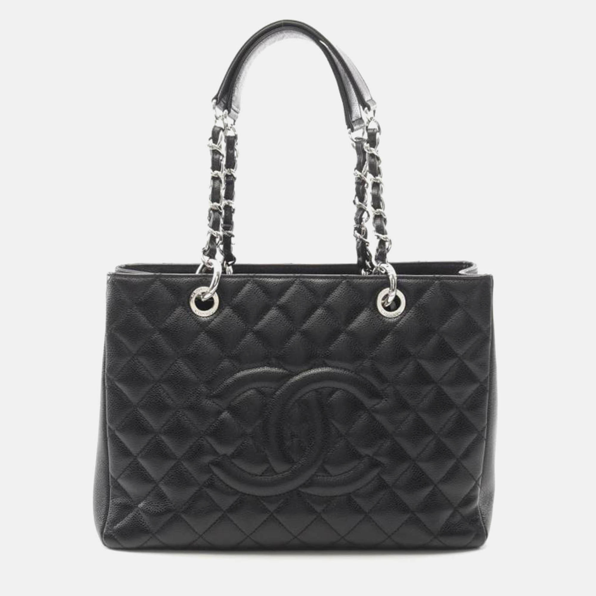 

Chanel Matelasse Grand Shopping Gst, Black