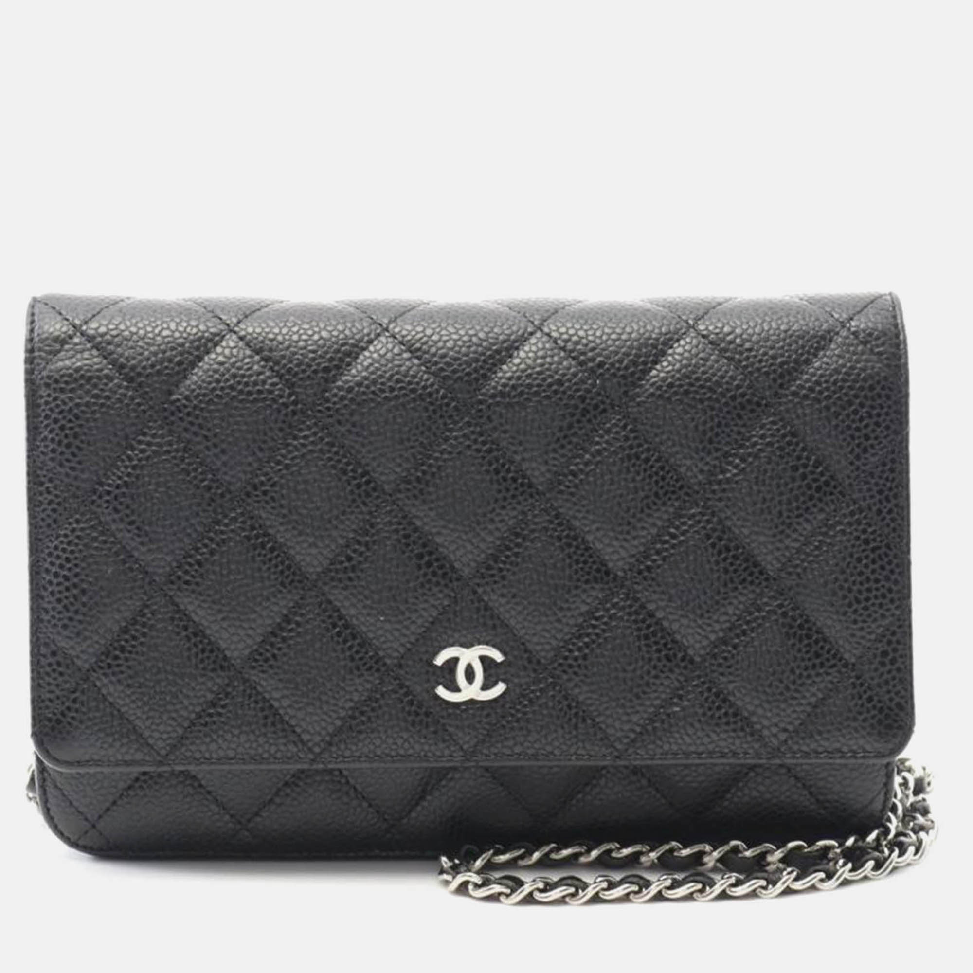 

Chanel Matelasse Black Leather Bag