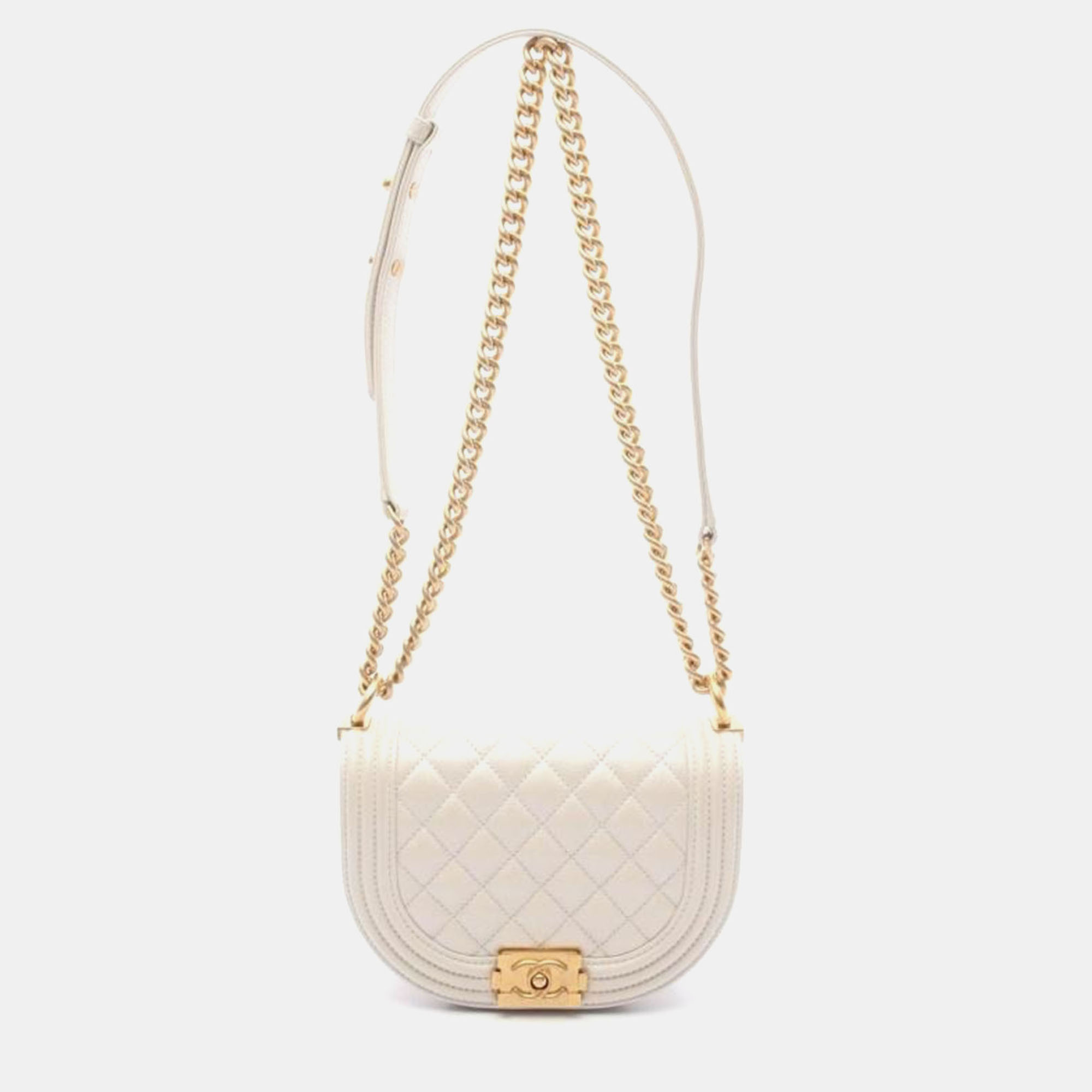 

Chanel Small White Leather Bag
