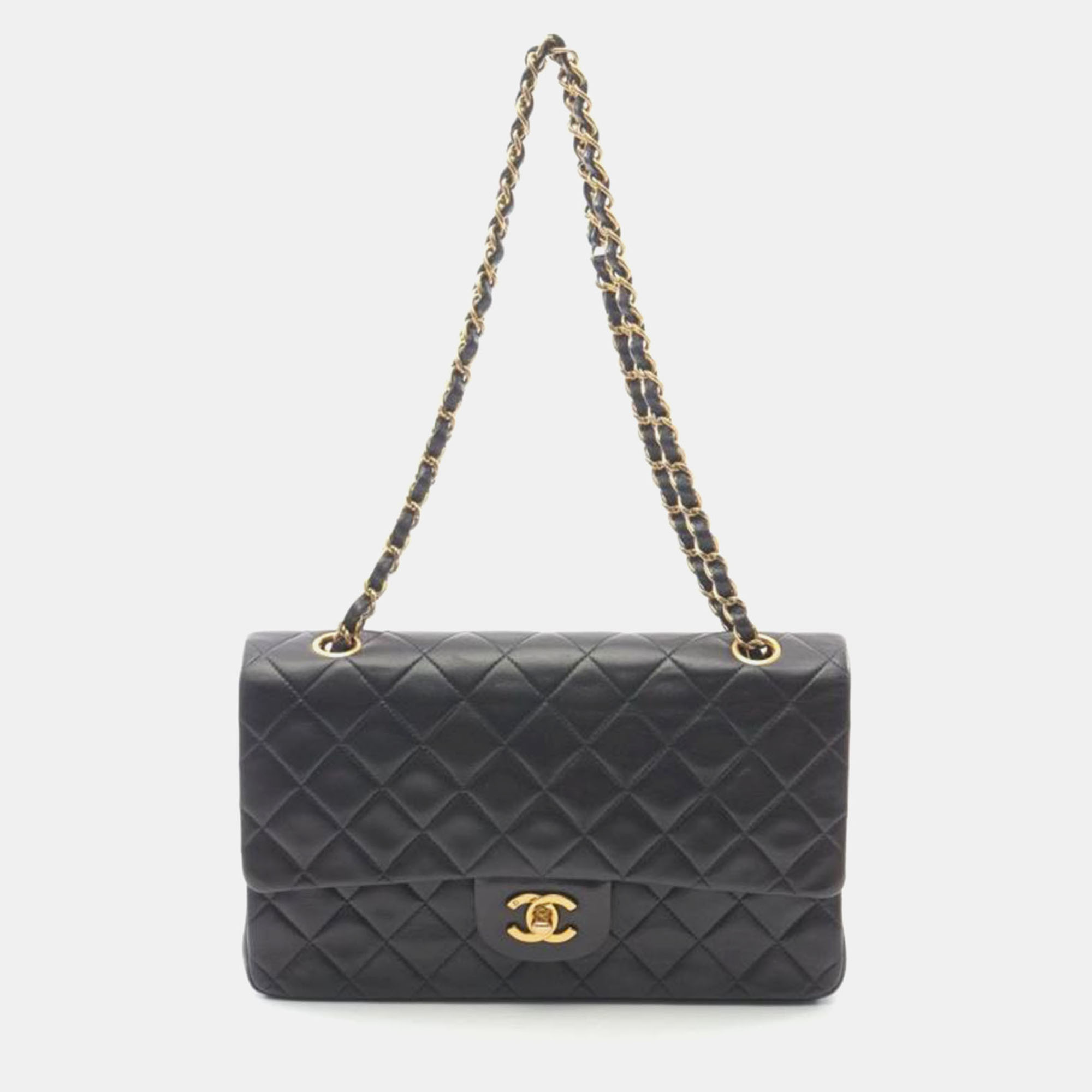 

Chanel Matelasse W Flap, Black
