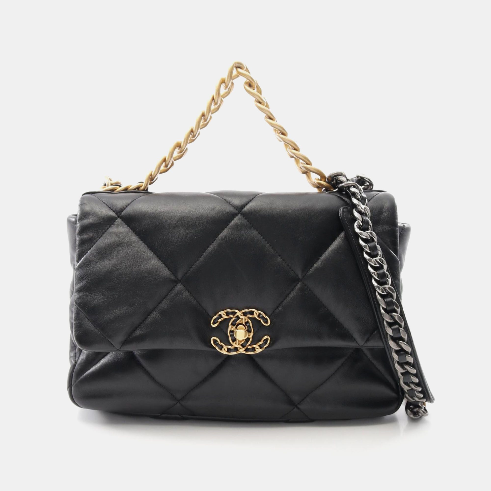 

Chanel 19 Black Lambskin Shoulder Bag