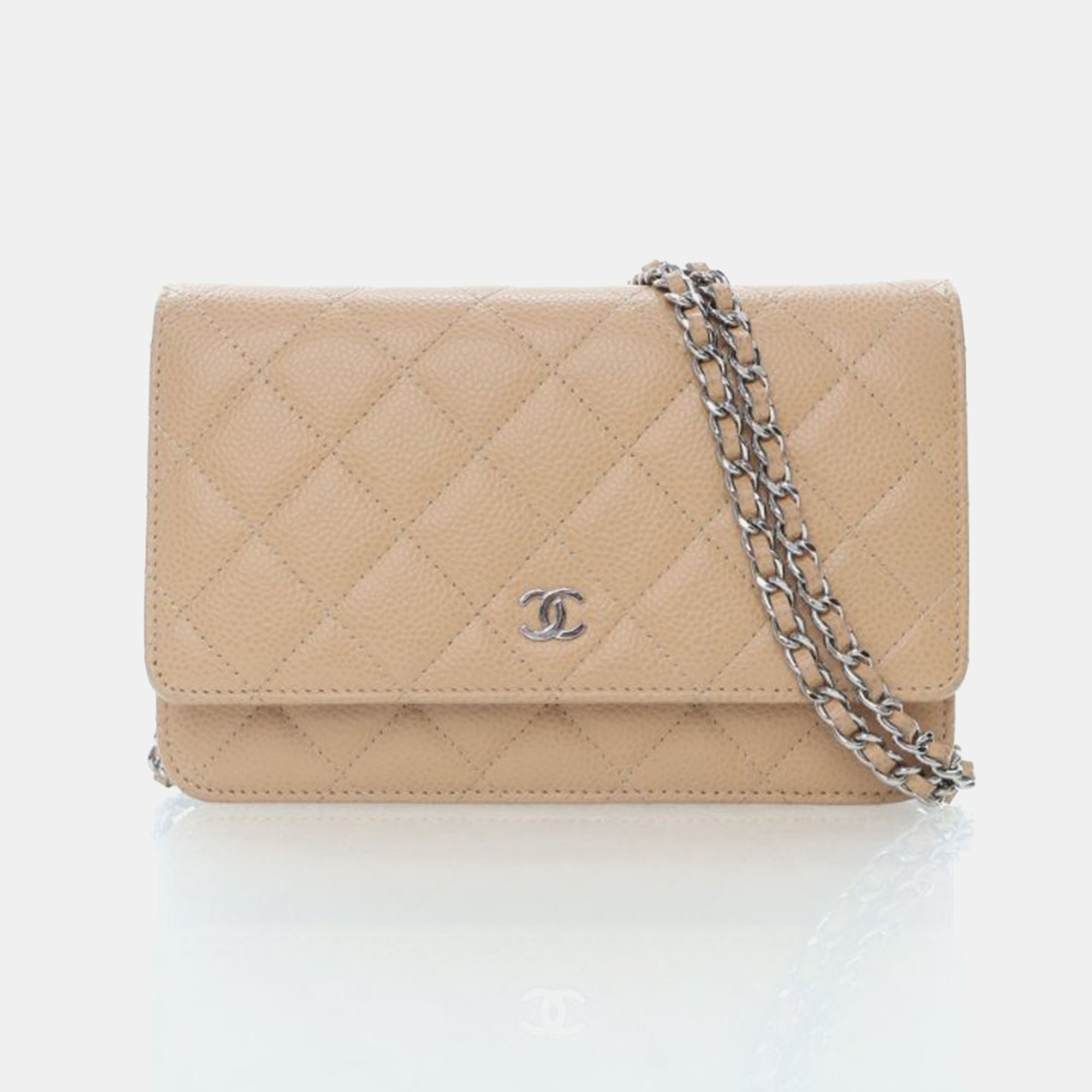 

Chanel Beige Caviar Wallet On Chain (WOC)