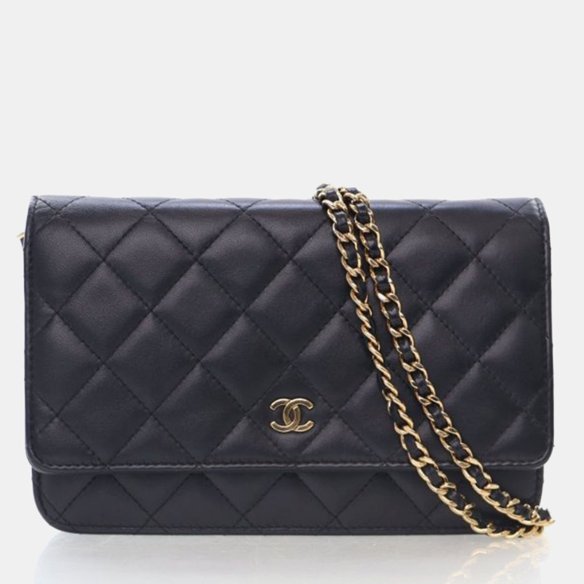 

Chanel Black Lambskin Classic Wallet On Chain (WOC)