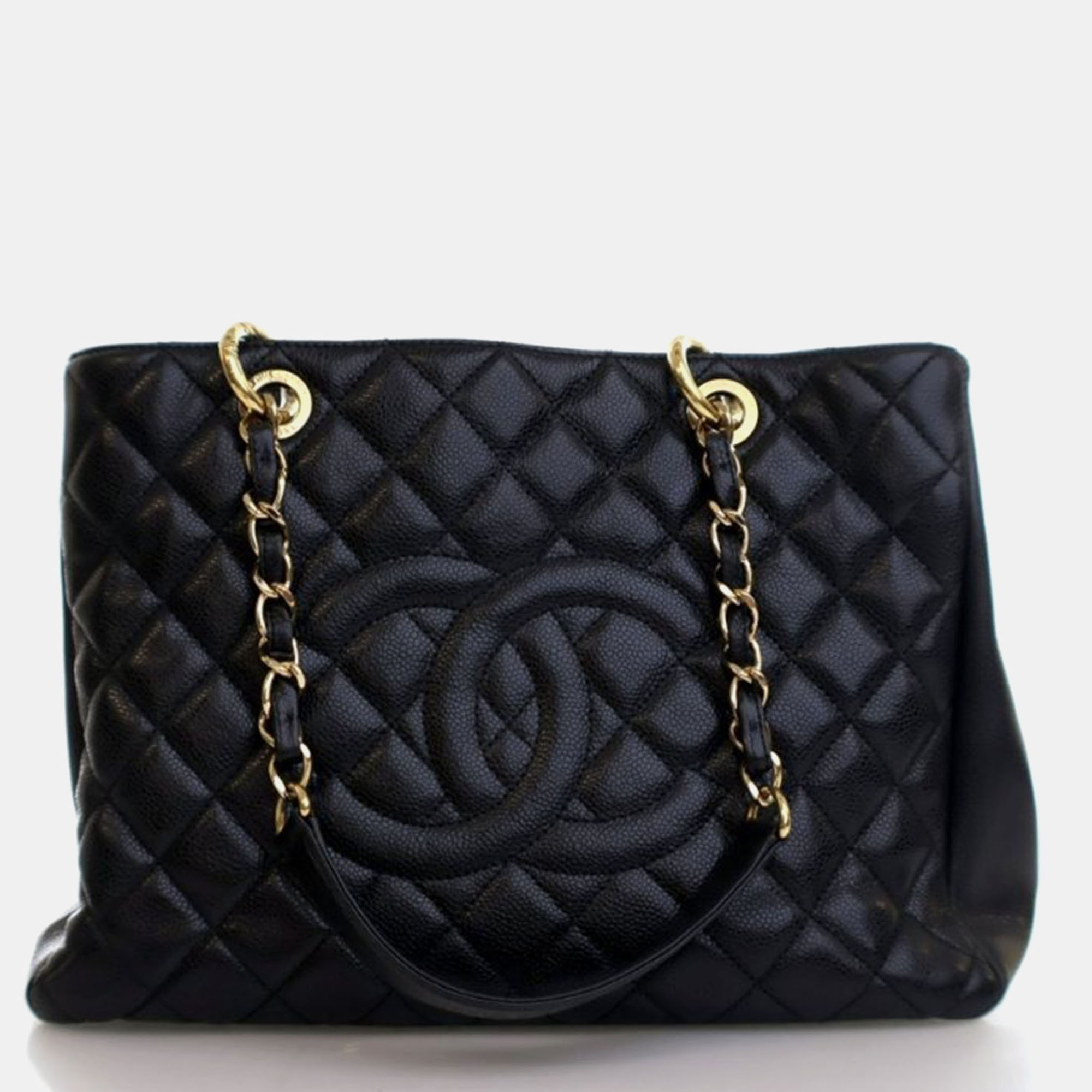 

Chanel Black Caviar Grand Shopper Tote