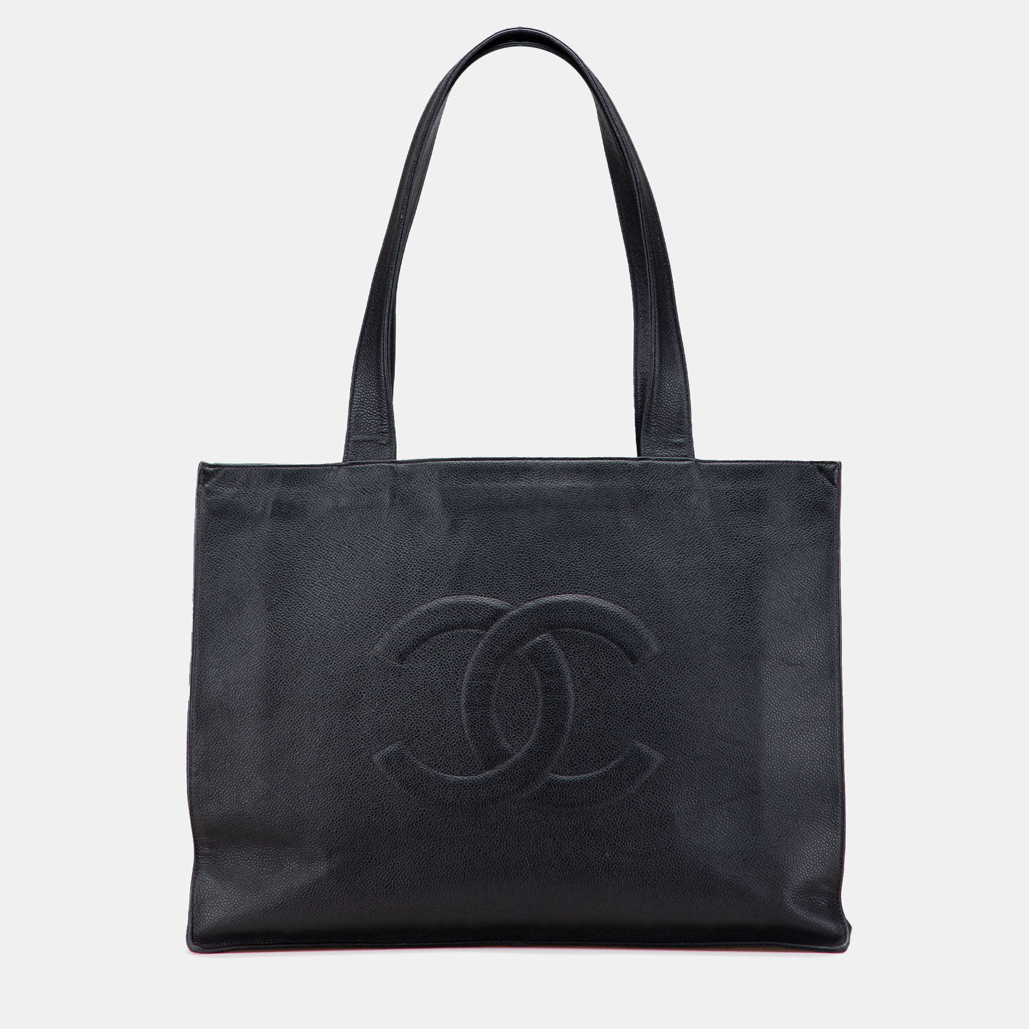 

Chanel Black Caviar CC Tote Bag