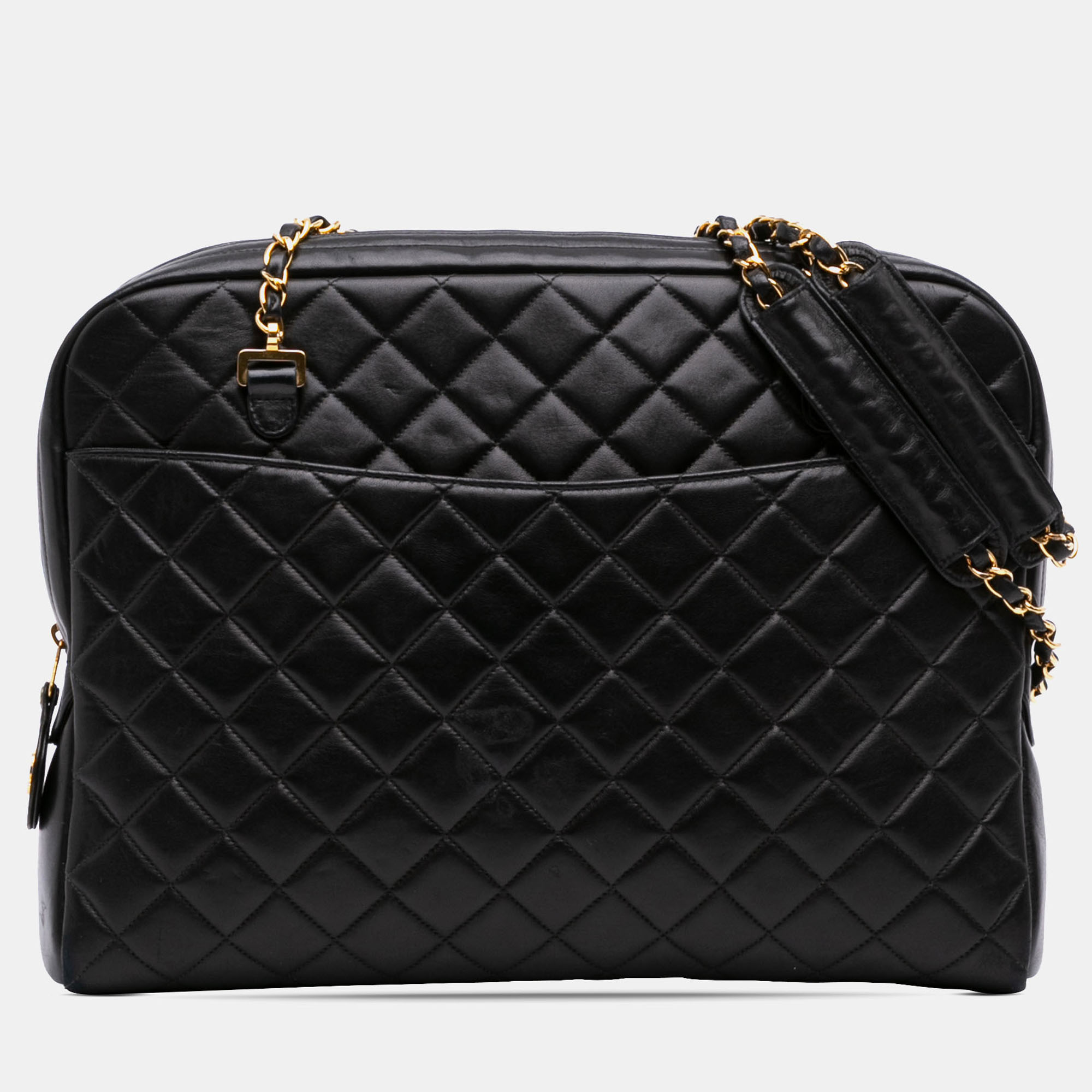 

Chanel Black Quilted Lambskin Shoulder Bag