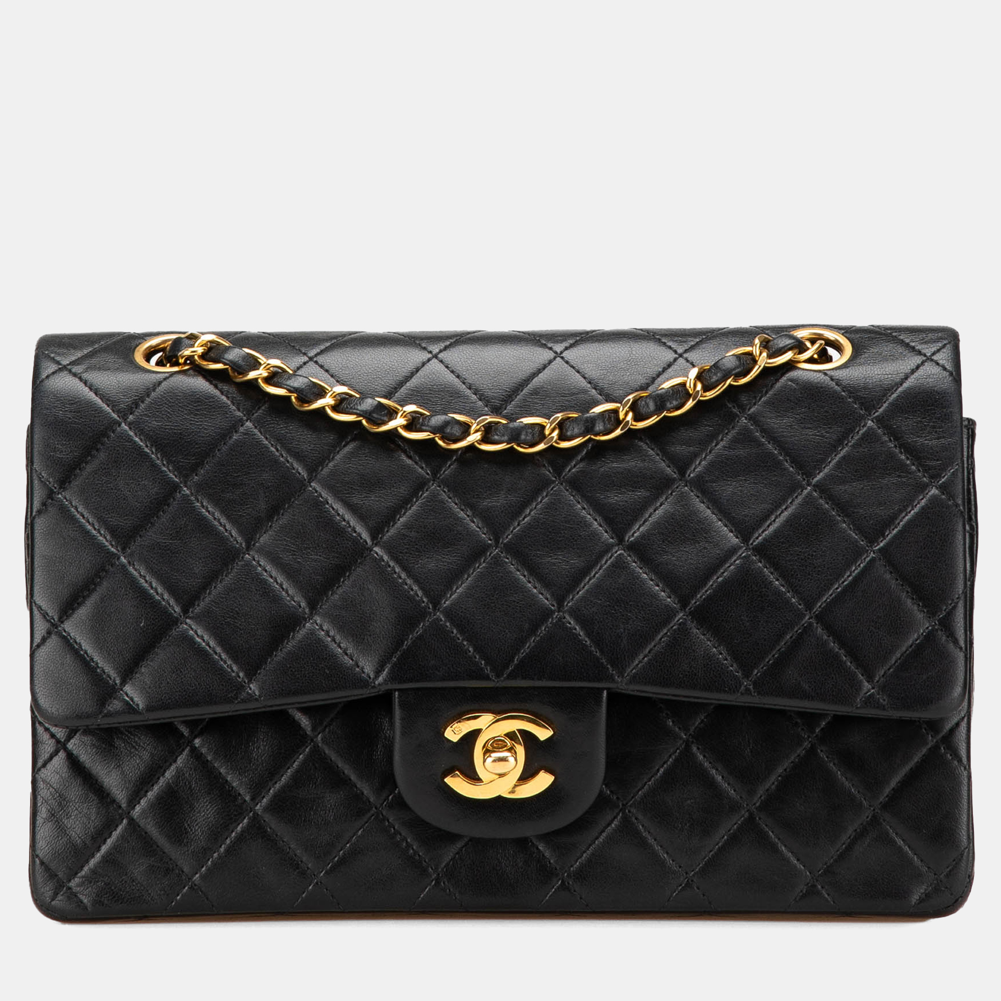 

Chanel Black Medium Classic Lambskin Double Flap
