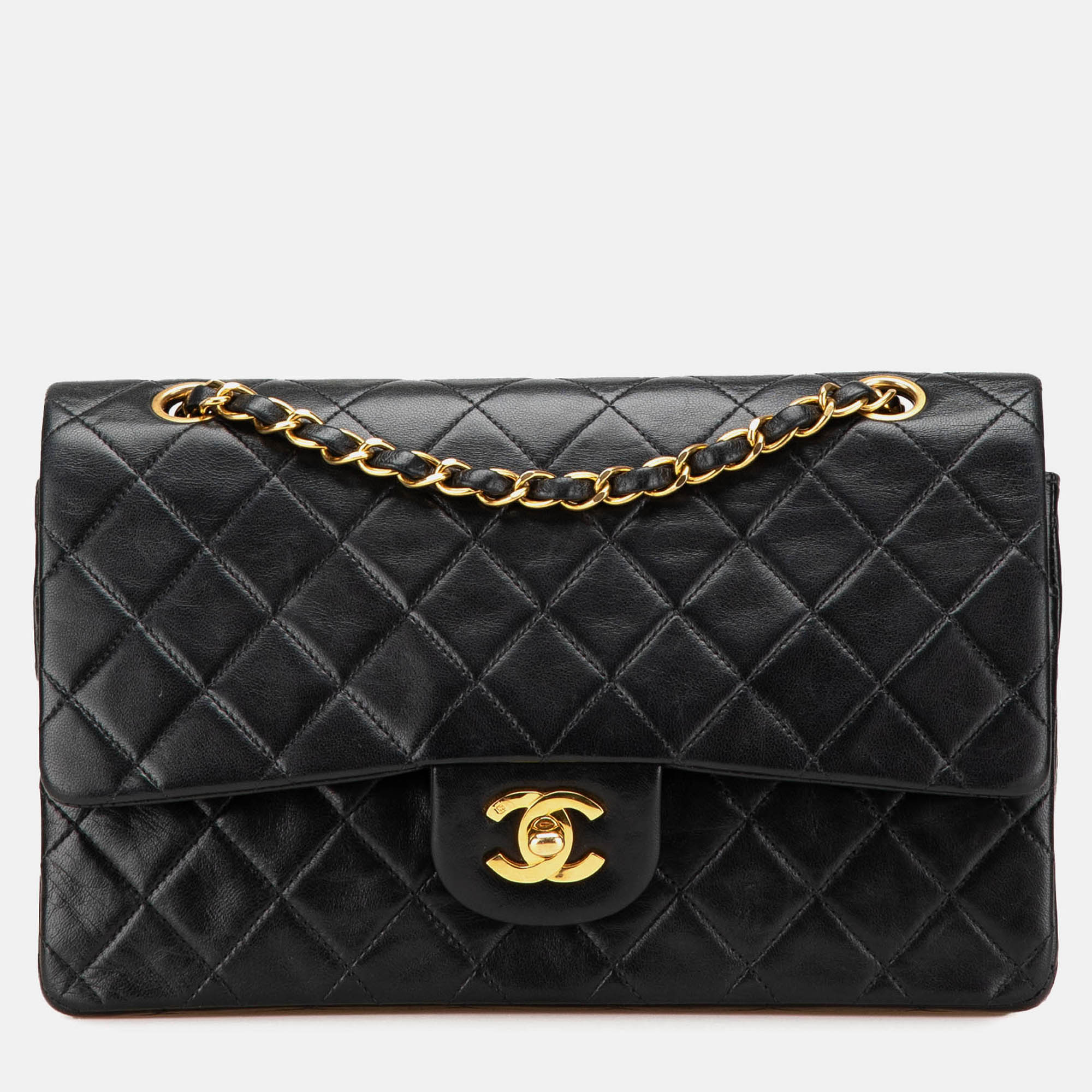 

Chanel Black Medium Classic Lambskin Double Flap