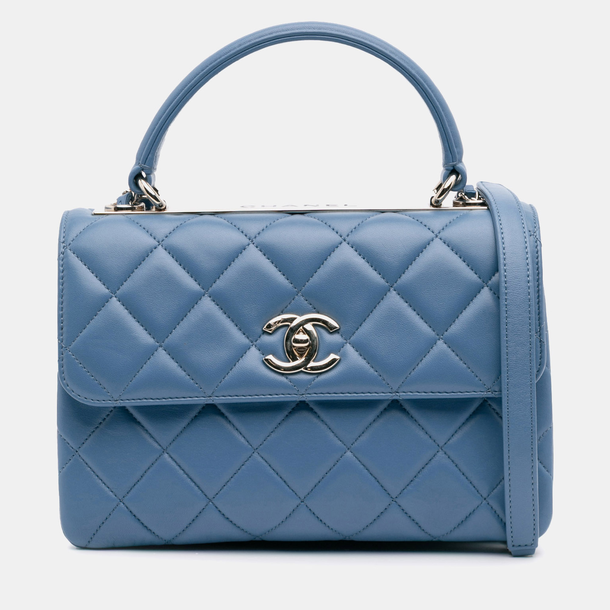 

Chanel Blue Small Quilted Lambskin Trendy CC Flap