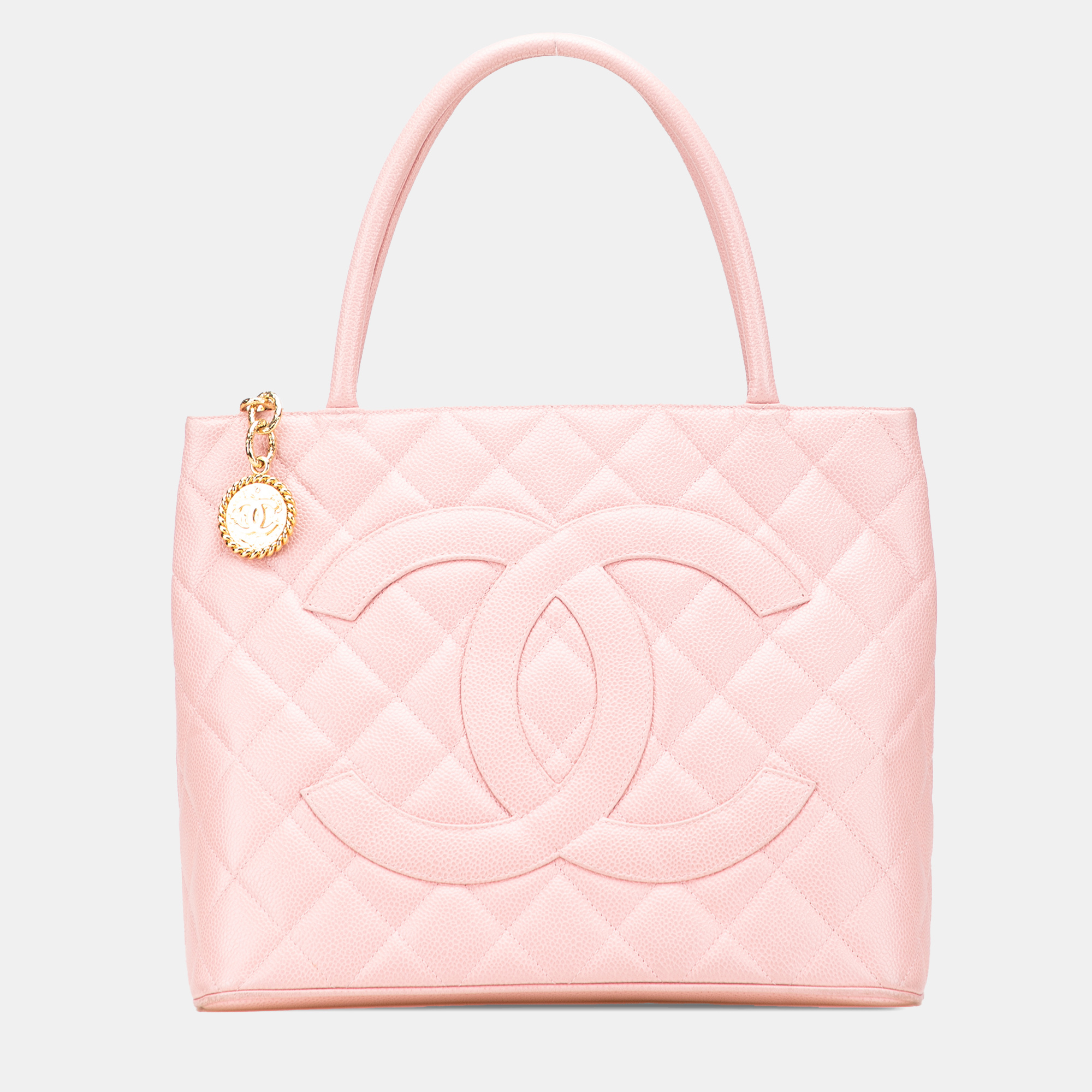 

Chanel Pink Caviar Medallion Tote