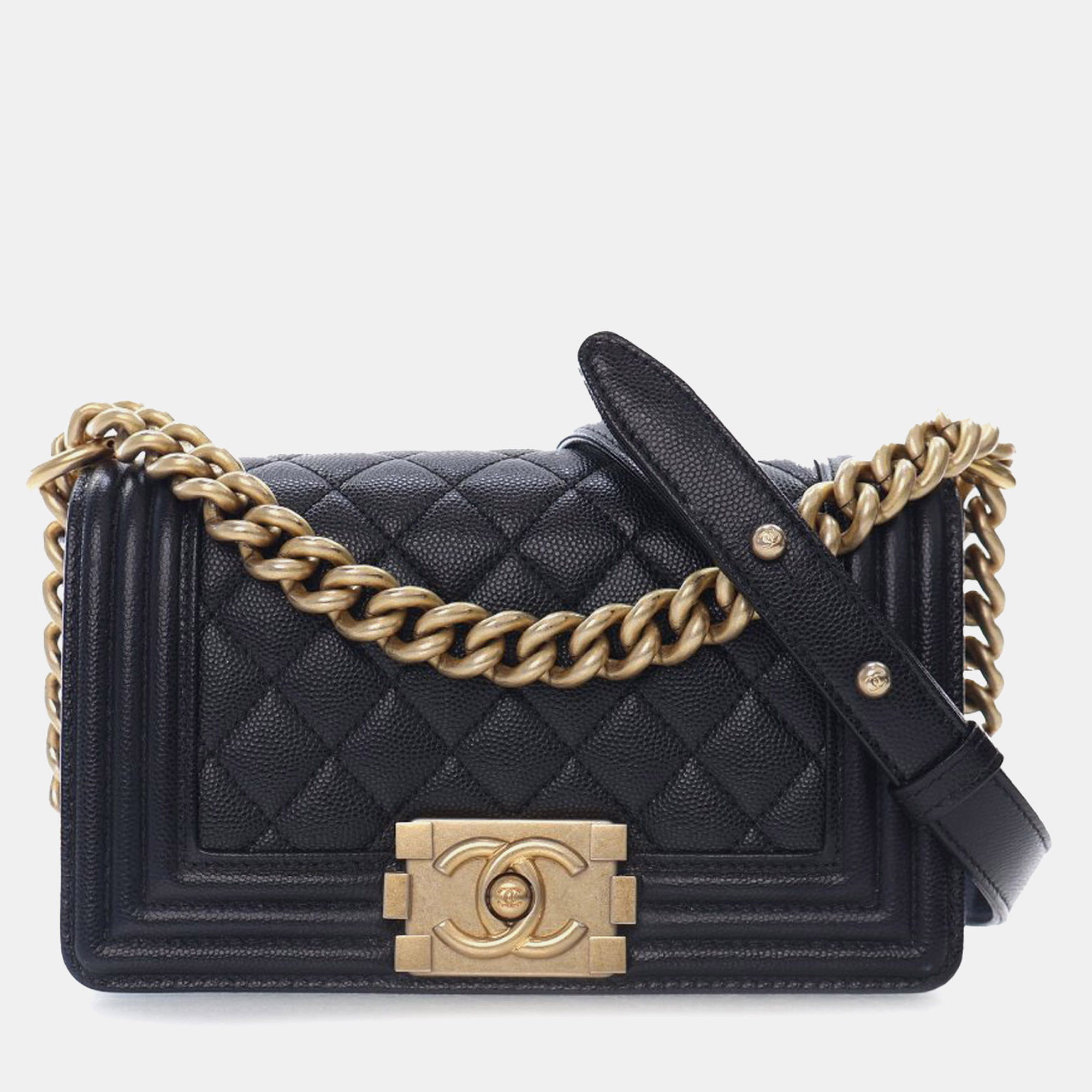 

Chanel Black Small Caviar Boy Flap Bag