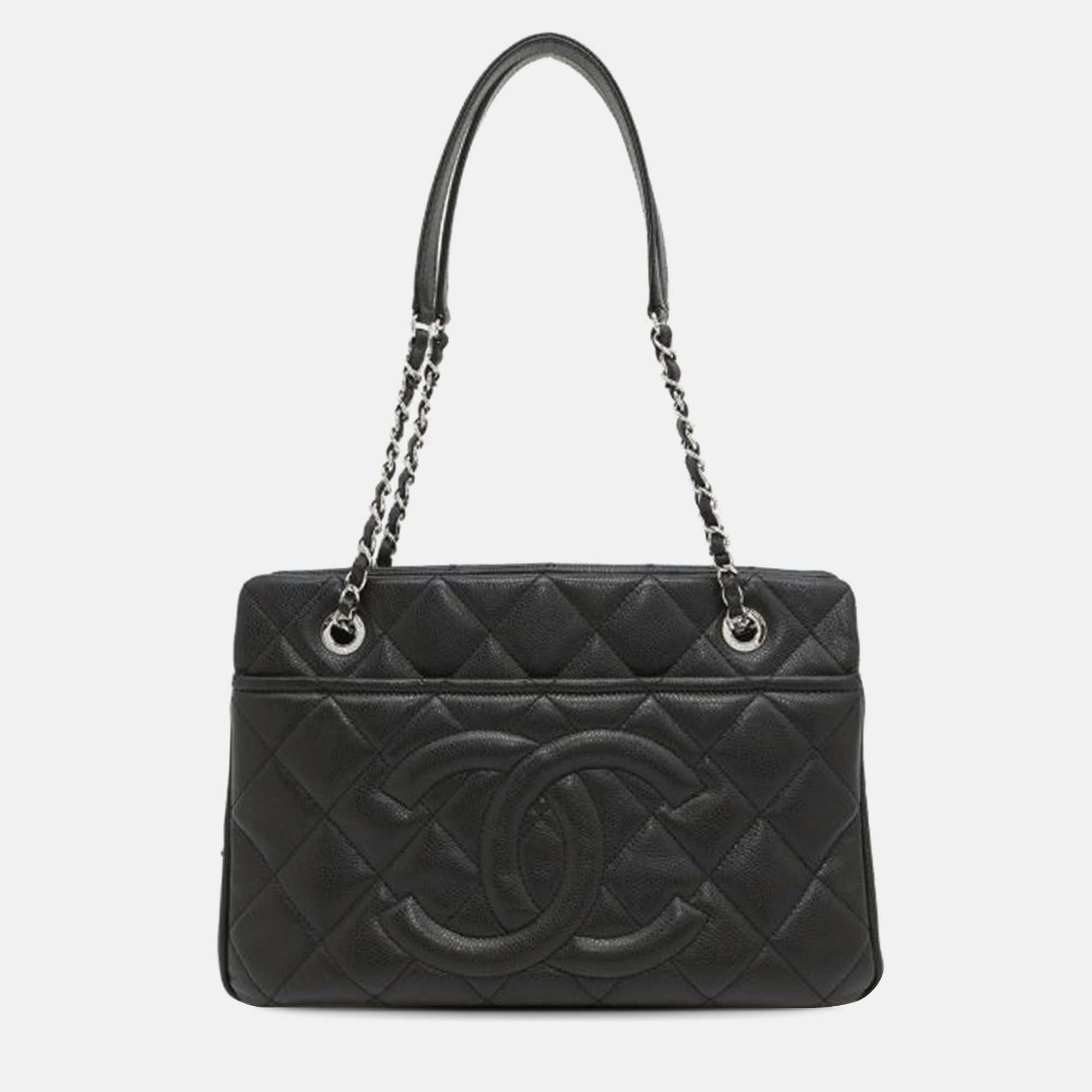 

Chanel Black Quilted Caviar Soft Shopper Tote