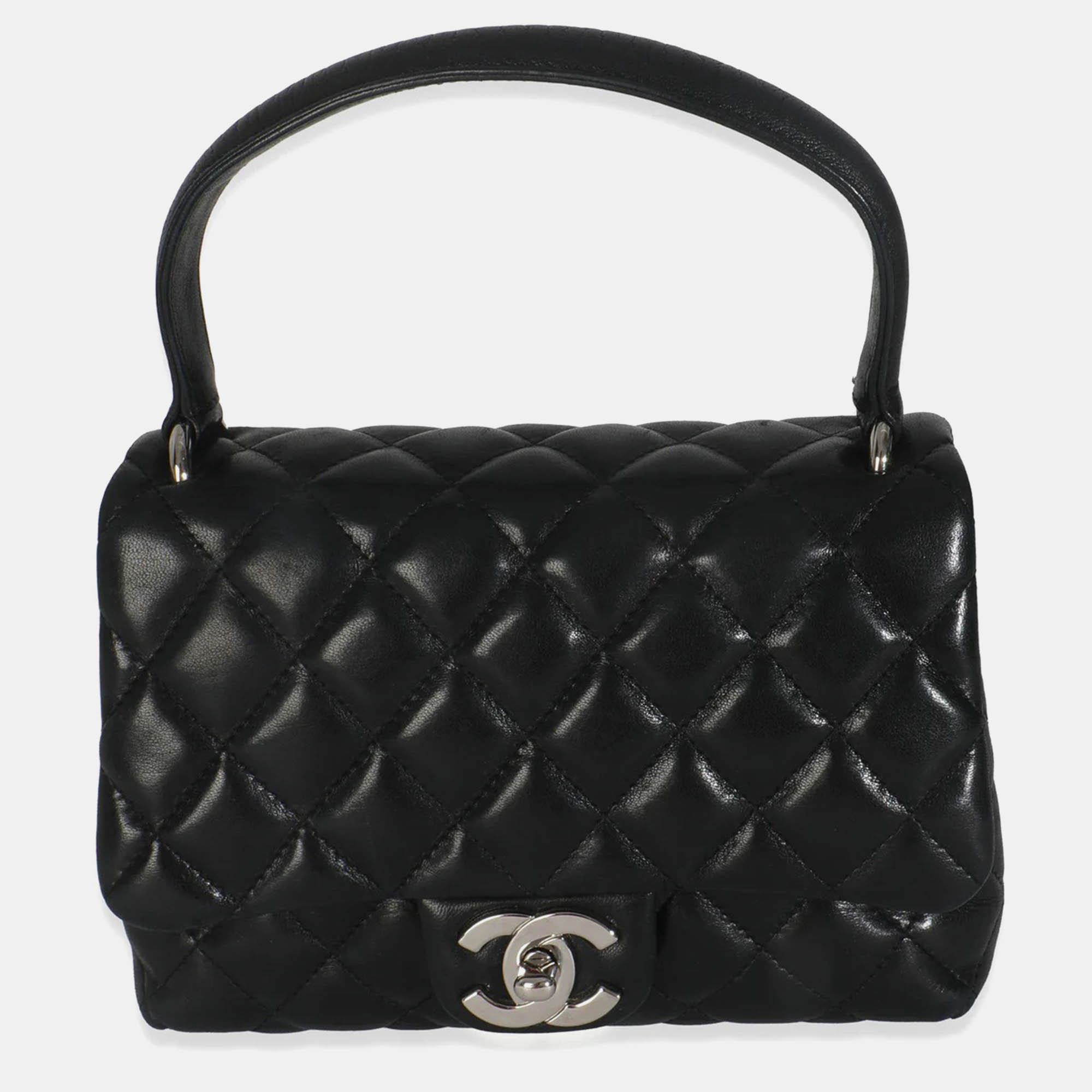 

Chanel Vintage Black Quilted Lambskin Small Kelly Flap Bag