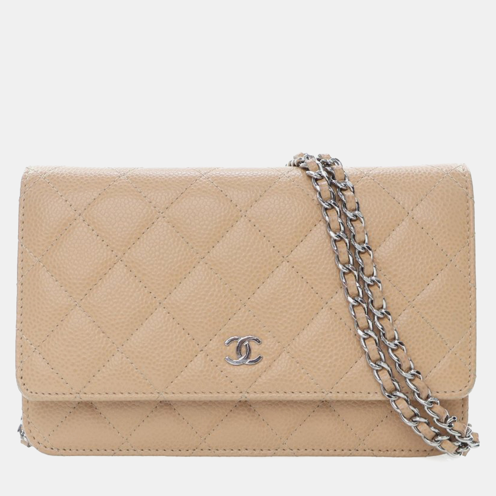 

Chanel Brown Classic Caviar Wallet On Chain
