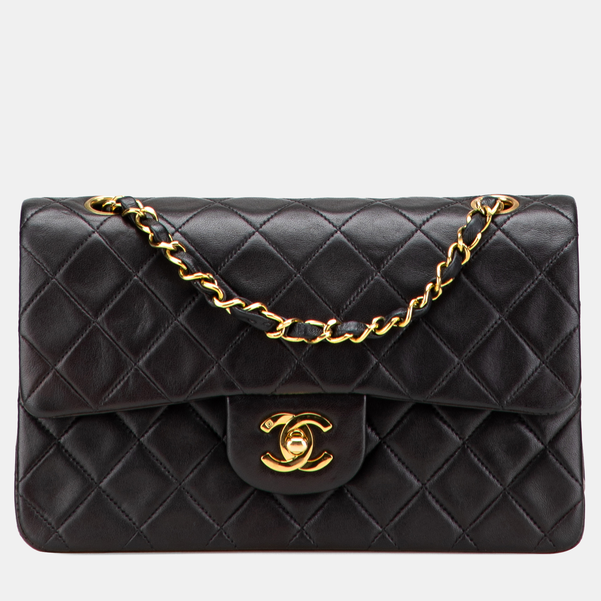 

Chanel Black Small Classic Lambskin Double Flap
