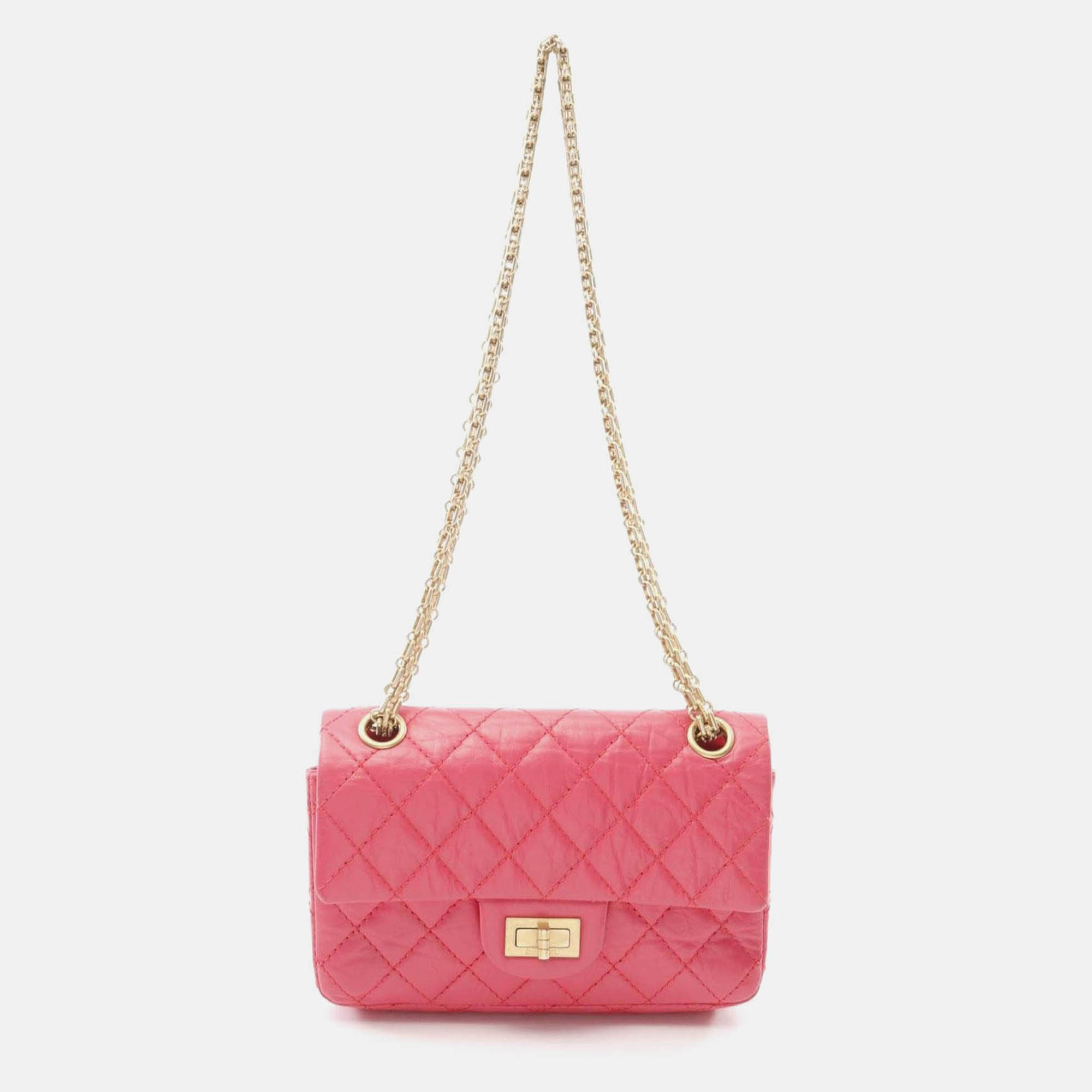 

Chanel 2.55 Shoulder Bag Calfskin (Cowhide) Pink