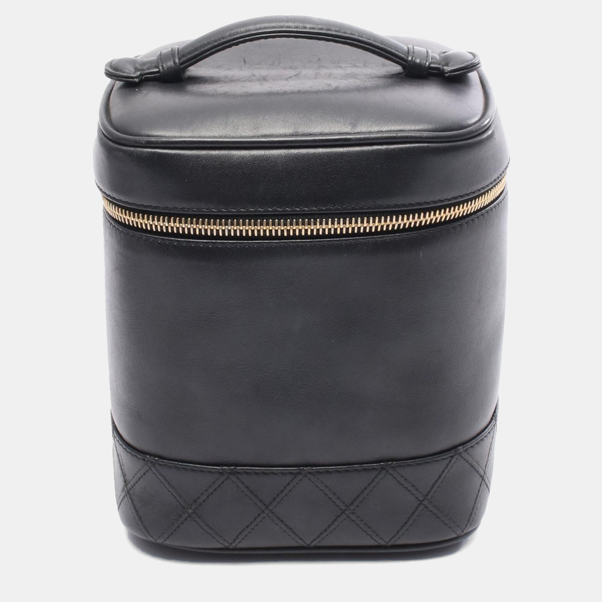 

Chanel Bicolole Vanity Handbag A01619 Leather Black Used Women Ghw Coco Cc