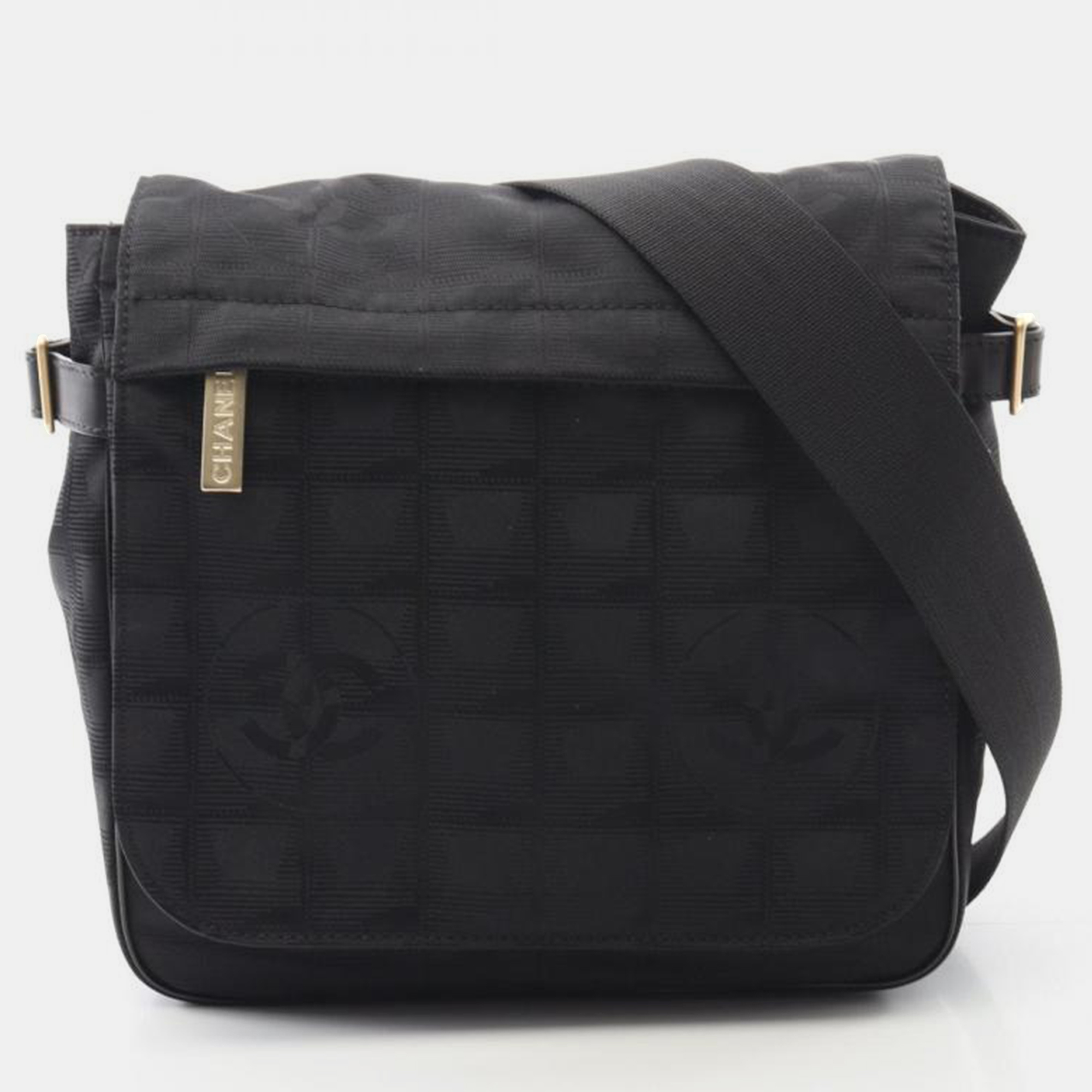 

Chanel New Travel Line Black Canvas Nylon Crossbody Bag