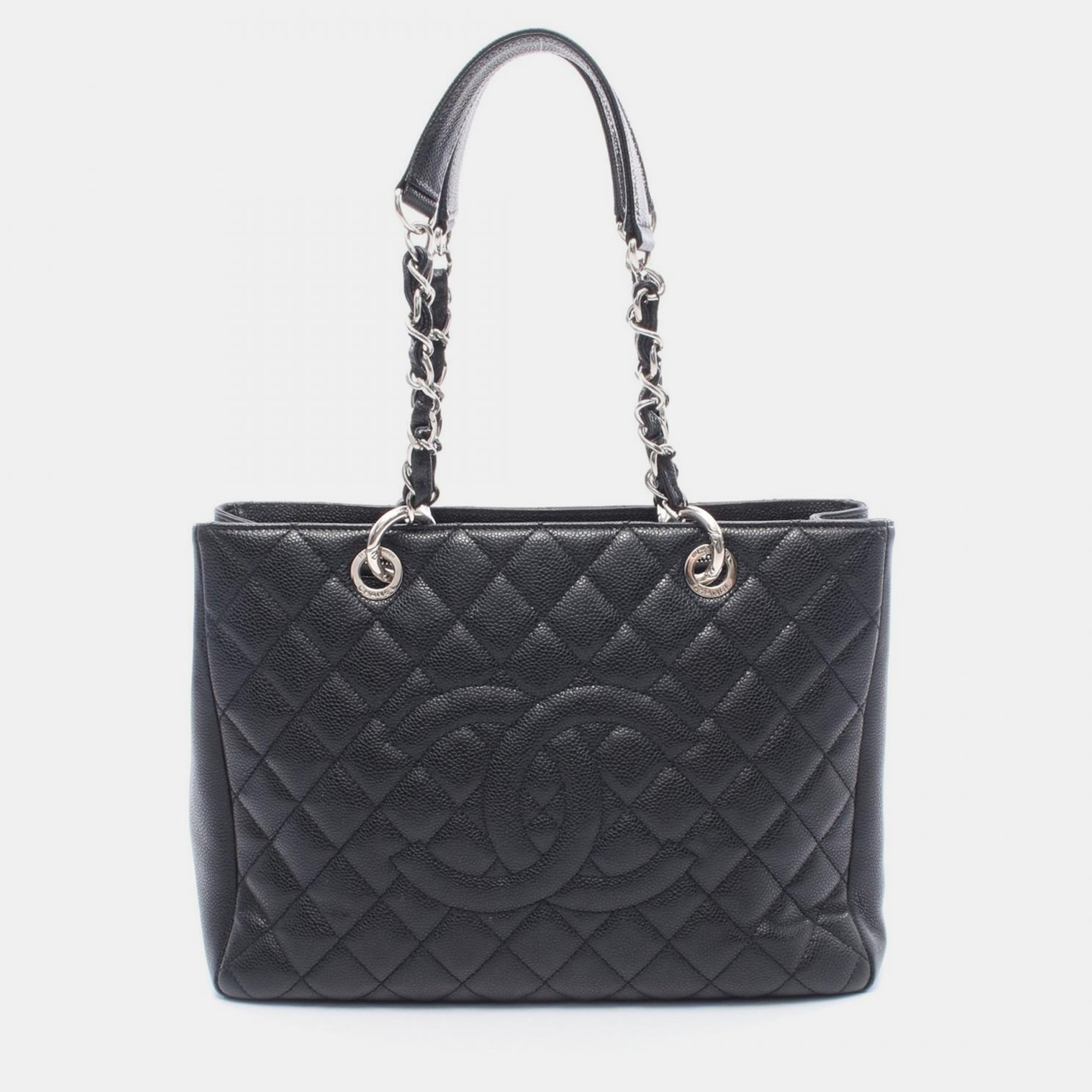 

Chanel Matelasse GST Black Calfskin SHW Chain Bag