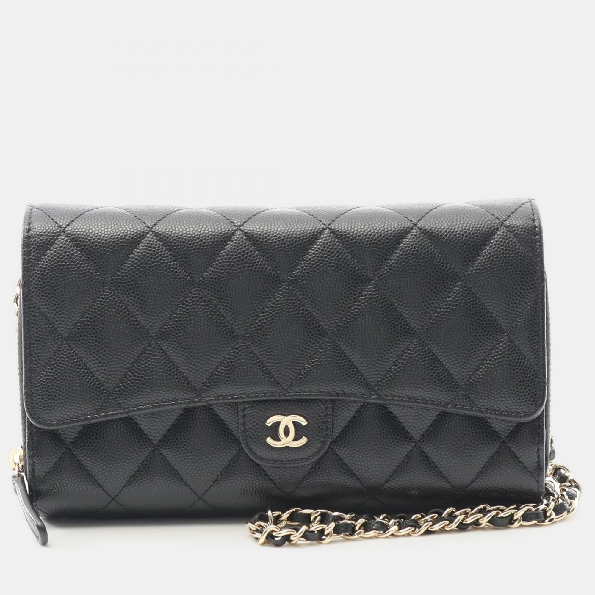 

Chanel Matelasse Black Calfskin Crossbody Chain Shoulder Bag